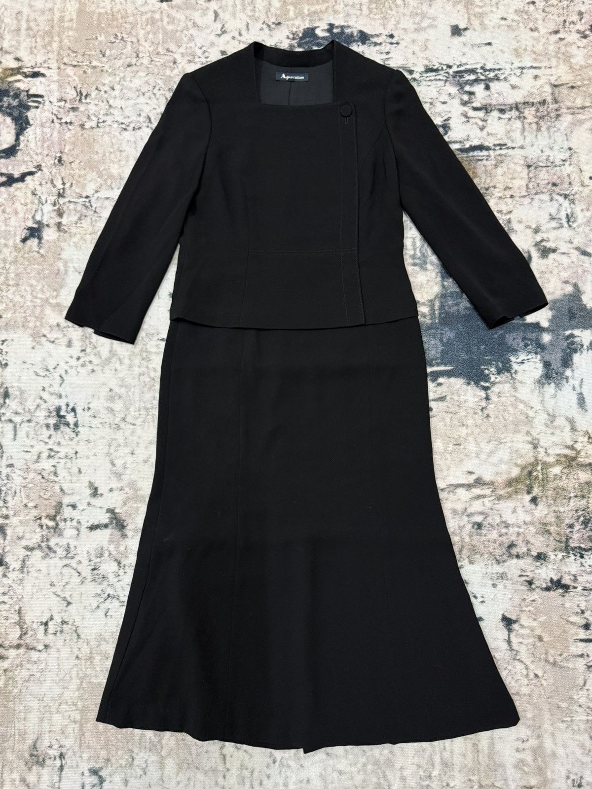 Aquascutum Aquascutum Black Formal Dress Open Front Size S / US 4 / IT 40 - 3 Thumbnail