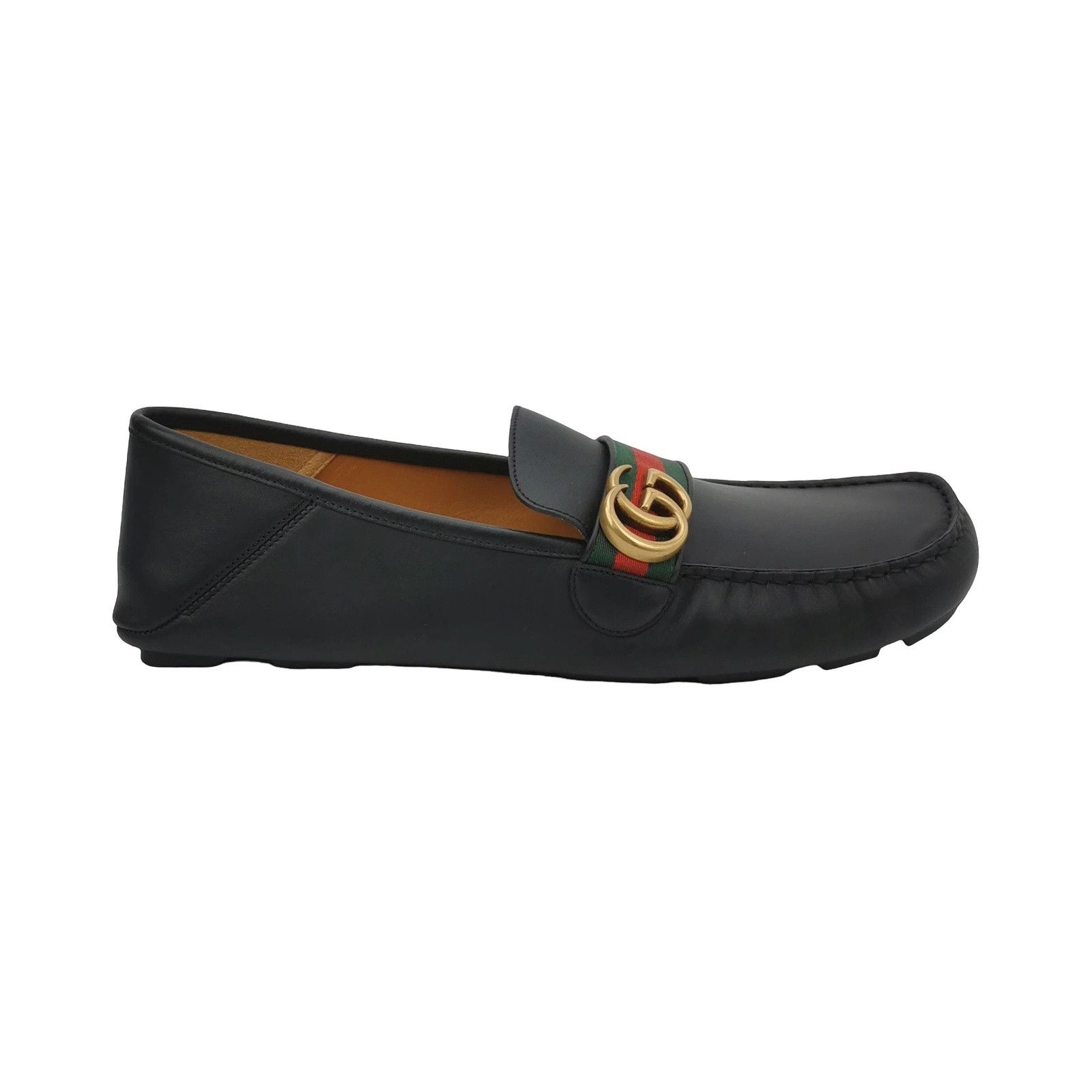 Gucci Gucci Web Stripe Leather Loafers 46 Size US 13 / EU 46 - 1 Thumbnail