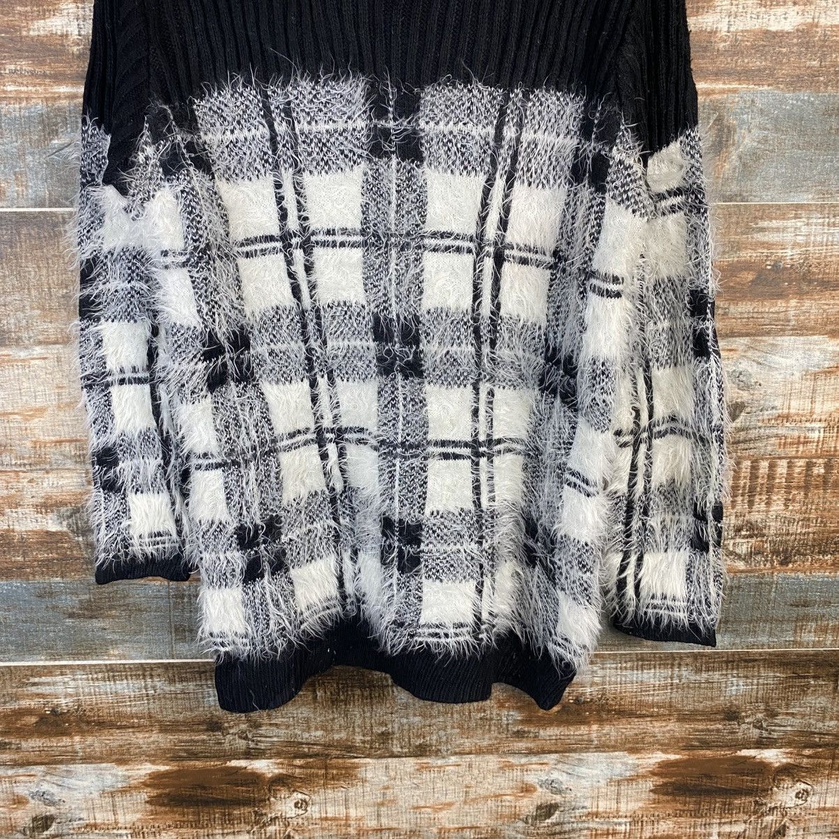 Japanese Brand DL Ingni Black Mohair shaggy fur Knitwear #C1088 Size M / US 6-8 / IT 42-44 - 3 Thumbnail