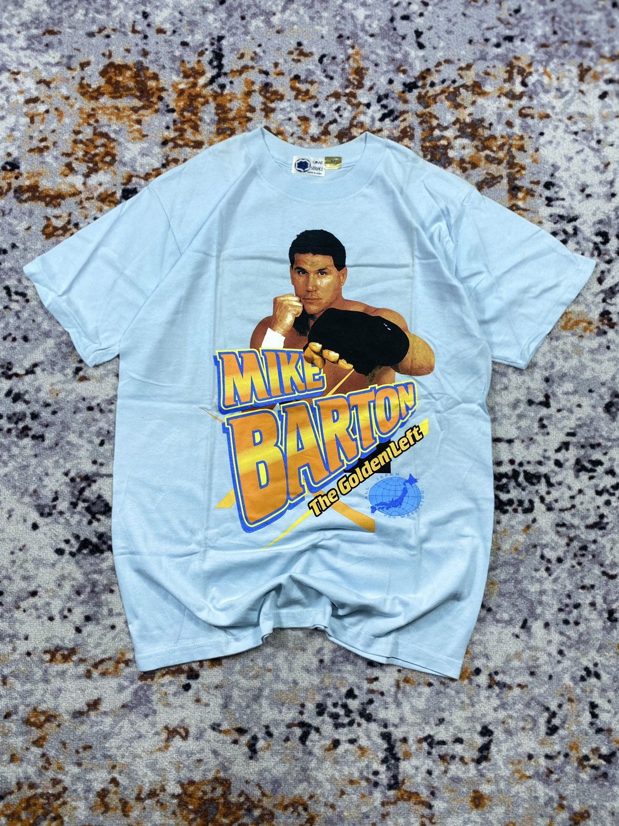 Japanese Brand × Rap Tees × Vintage Vintage Mike Barton the golden left Japanese wrestling tees Size US M / EU 48-50 / 2 - 1 Thumbnail