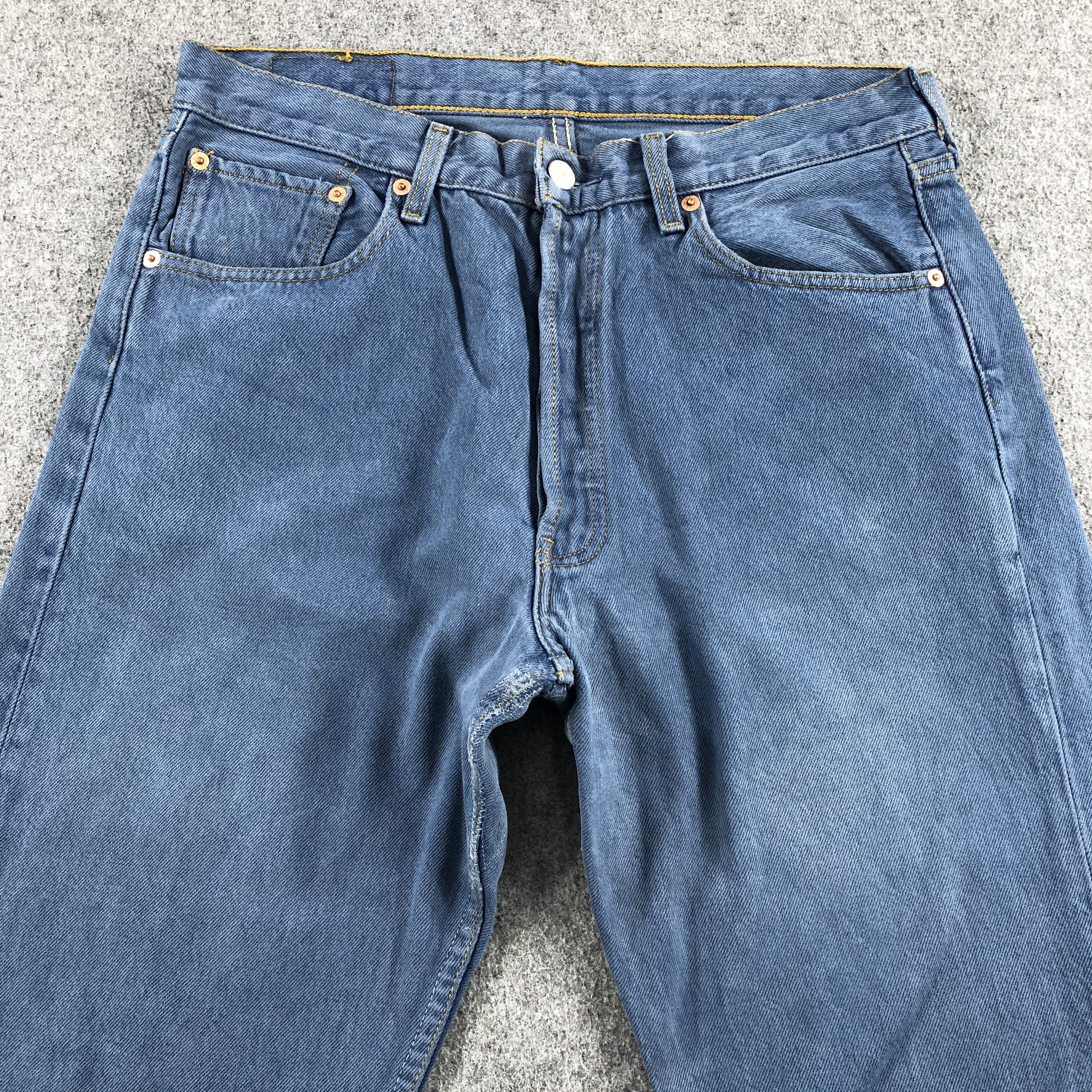 Levi's 90s Vintage Blue Wash Levis 501 Jeans-J1482 Size US 32 / EU 48 - 3 Thumbnail