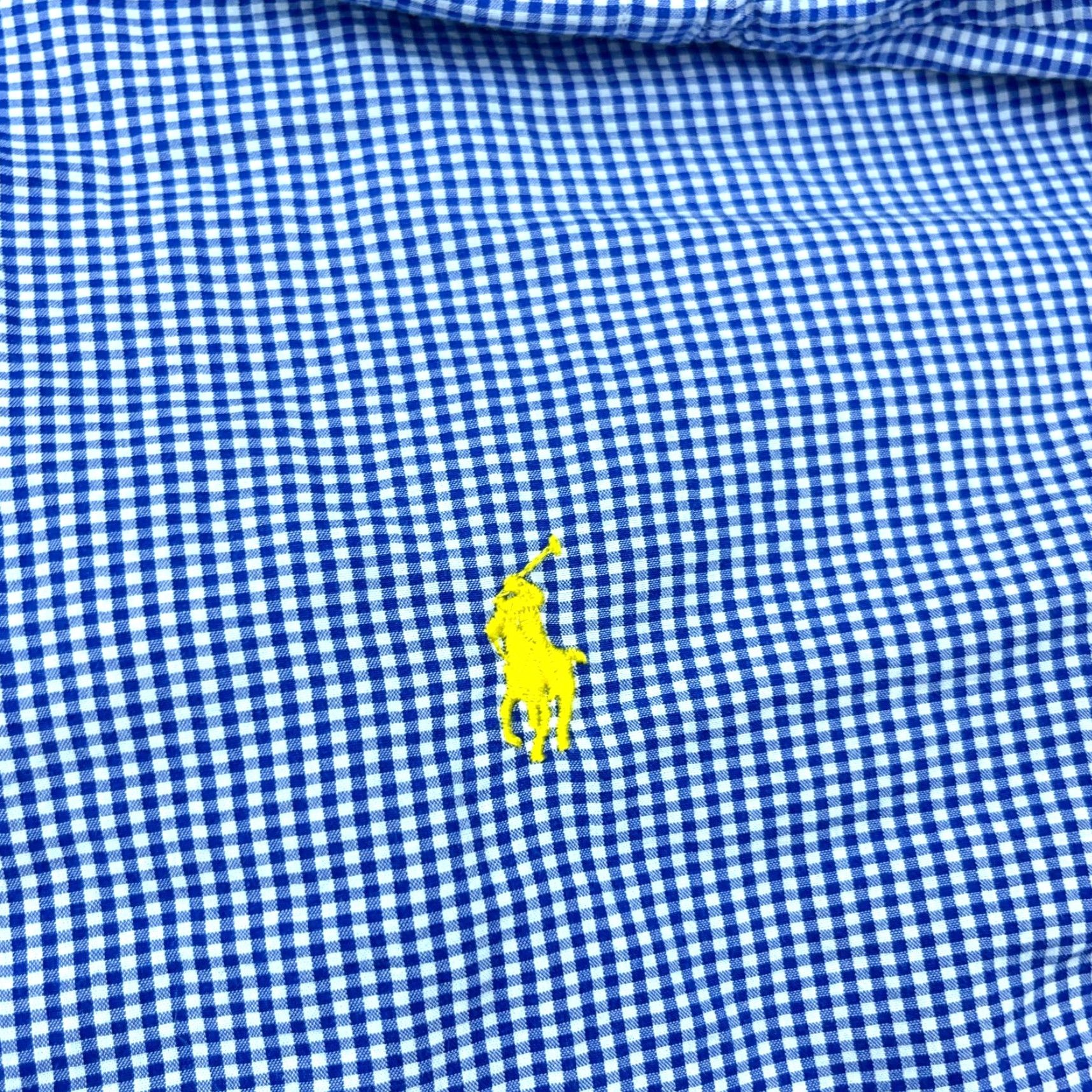 Ralph Lauren Ralph Lauren Shirt Men XL Blue White Button Up Custom Fit Mini Check Gingham A87 Size US XL / EU 56 / 4 - 4 Thumbnail