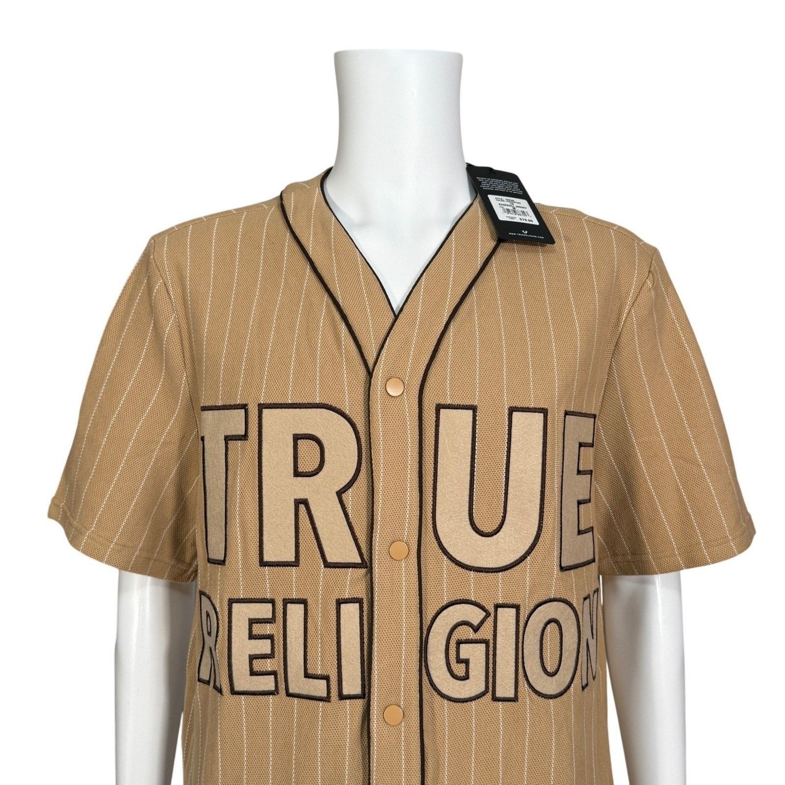 True Religion True Religion Mens Baseball Jersey Short Sleeve Button Up M Size US M / EU 48-50 / 2 - 1 Thumbnail