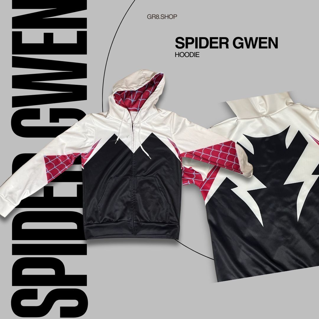 Other Spider Gwen Hoodie Cosplay Costume M Size M / US 6-8 / IT 42-44 - 1 Thumbnail