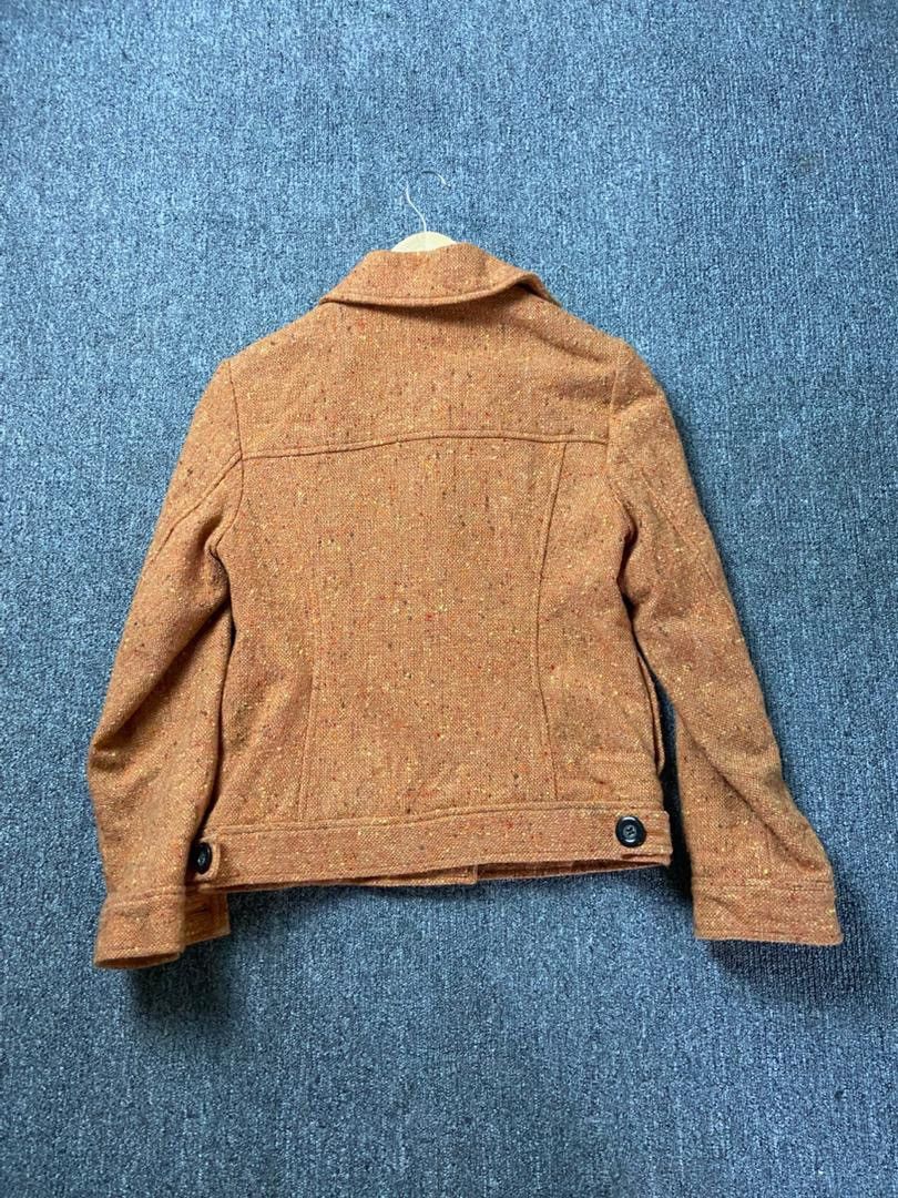 Japanese Brand Vanilla Dene… Textured Wool Tweed Jacket (204) Size US XXS / EU 40 - 2 Thumbnail