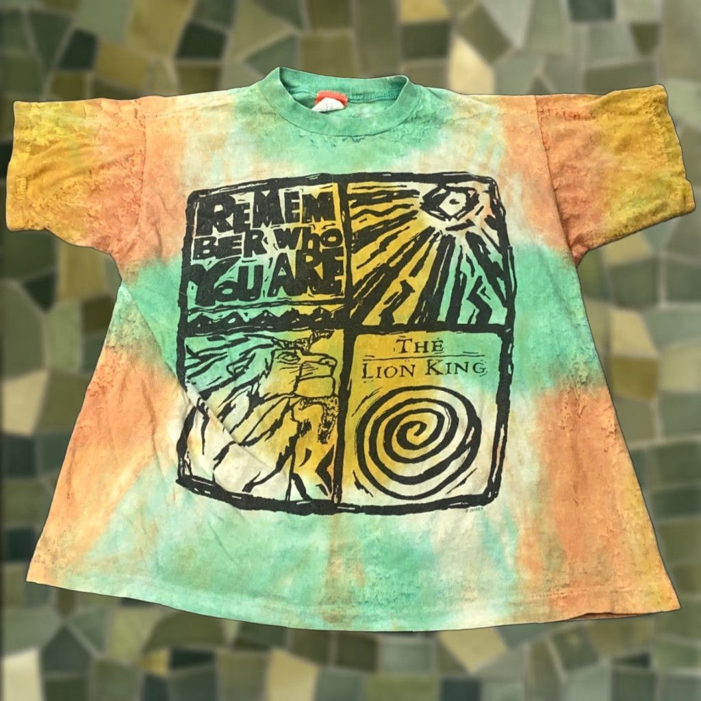 Disney VINTAGE Disney Lion King Scar Shirt Mens Large Knit Cotton Graphic Print Crew Neck Green 90s Movie Merch Mens Size US L / EU 52-54 / 3 - 1 Thumbnail