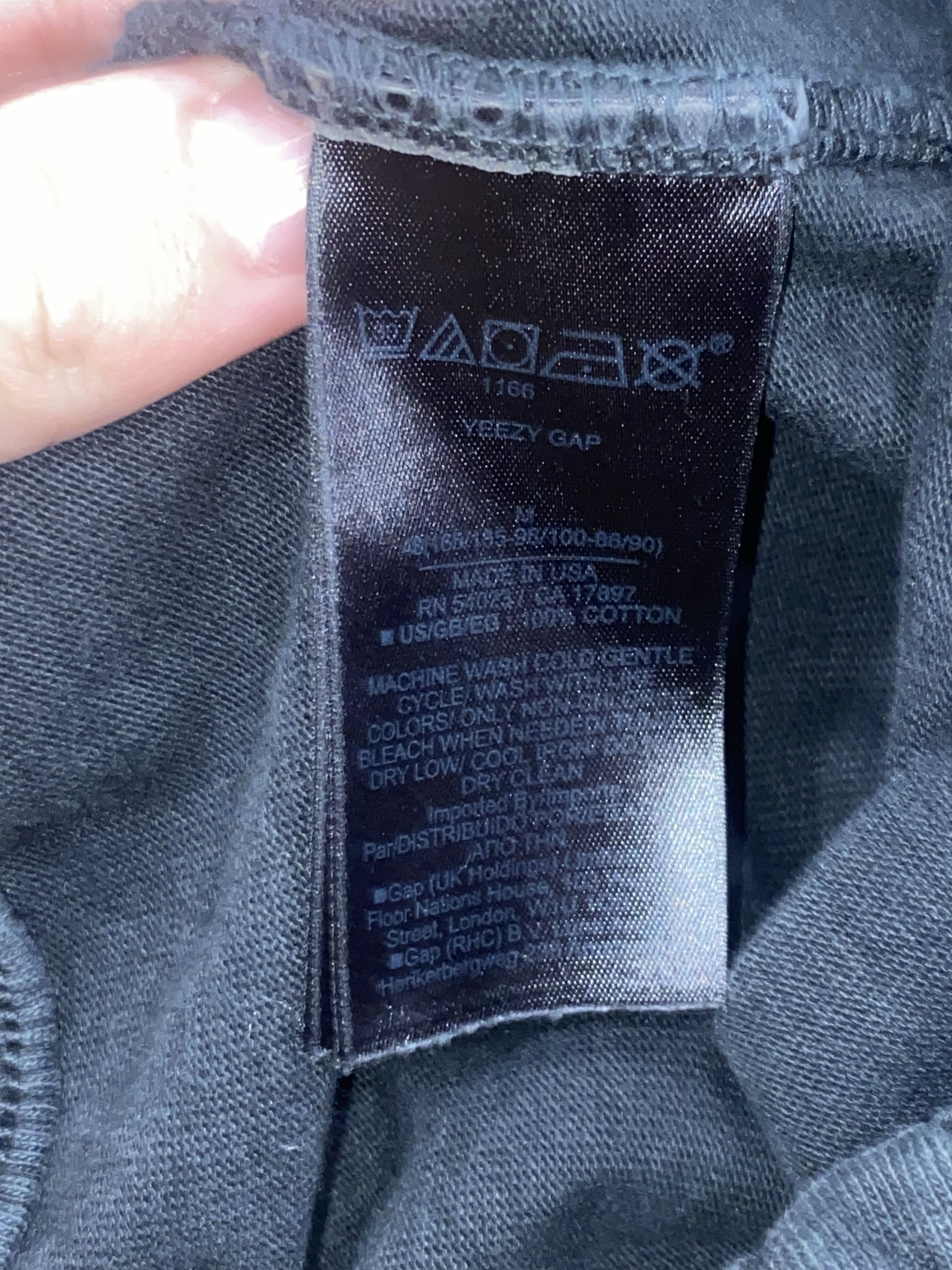 Balenciaga × Gap × Yeezy Washed Black Yeezy Gap Fitted Sweatpants Size US 32 / EU 48 - 5 Thumbnail