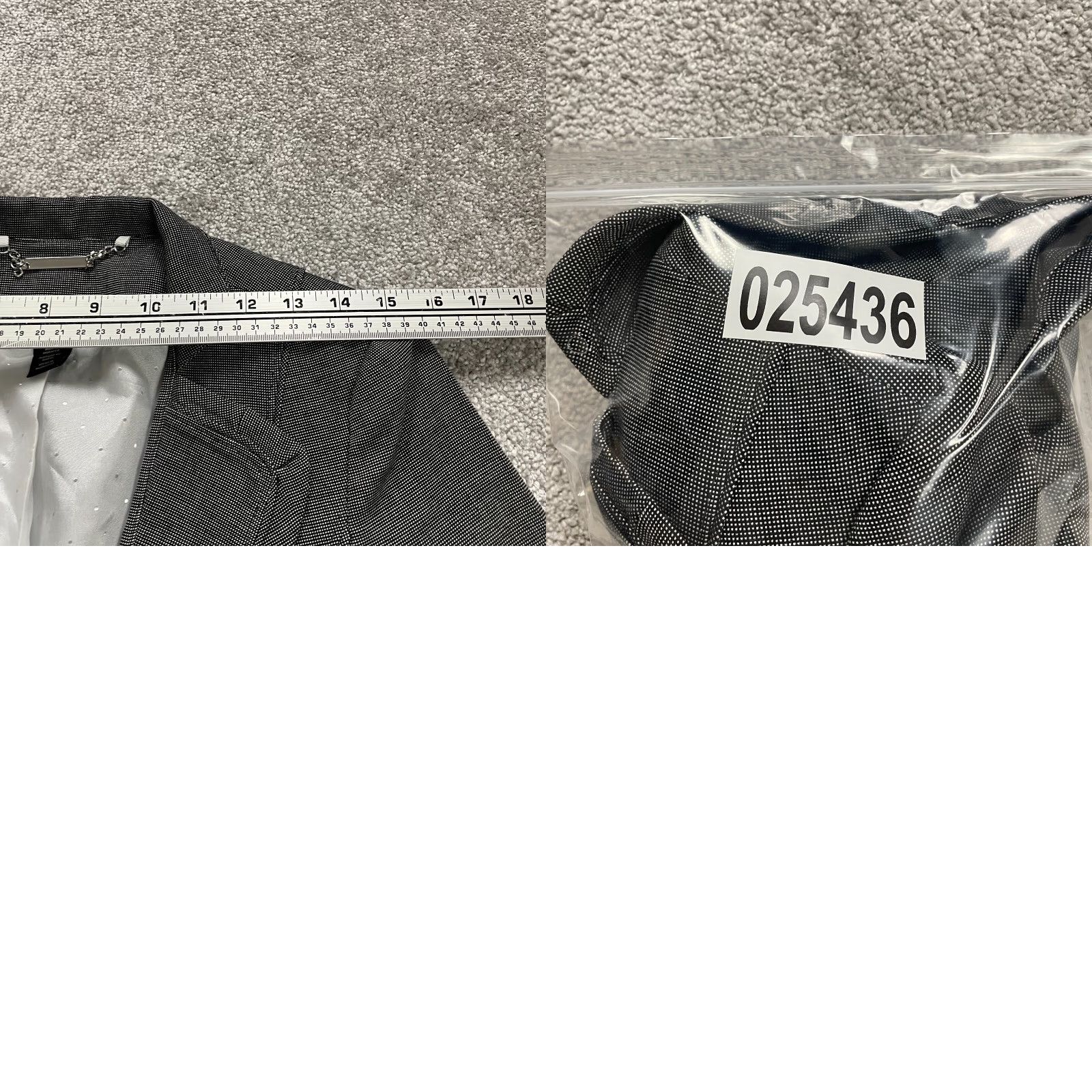 Vintage White House Black Market Blazer Womens Size 6 Gray Notch Lapel Single-Breasted Long Sleeve Size M / US 6-8 / IT 42-44 - 10 Thumbnail