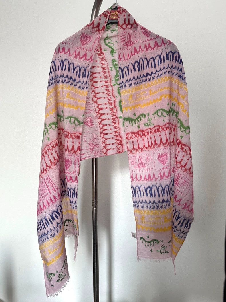 Vivienne Westwood Vivienne Westwood Embroidered scarf Size ONE SIZE - 2 Thumbnail
