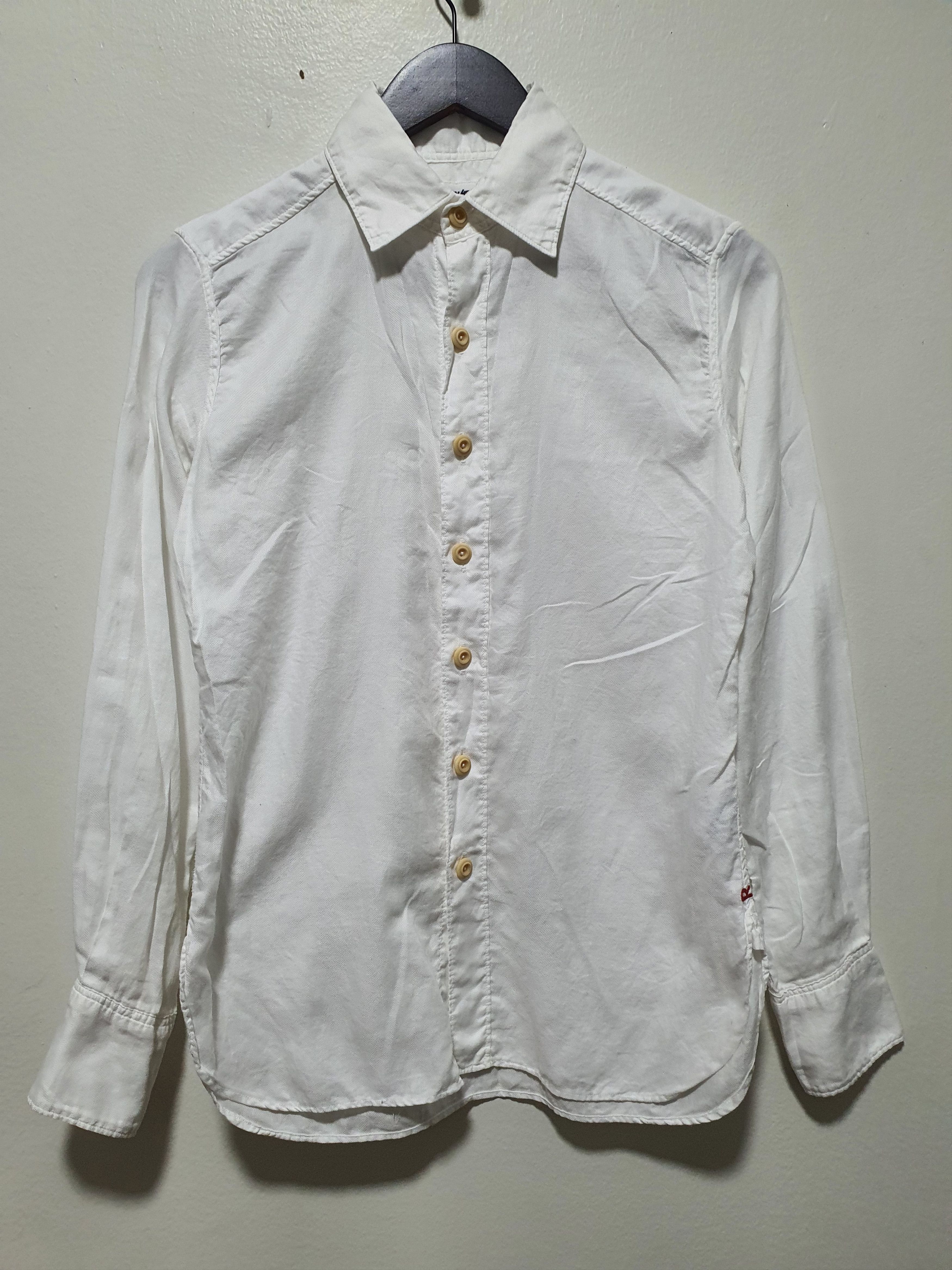 45rpm × Japanese Brand 45RPM 18/26 WHITE BUTTON DOWN LONG SLEEVE SHIRT Size US S / EU 44-46 / 1 - 2 Thumbnail