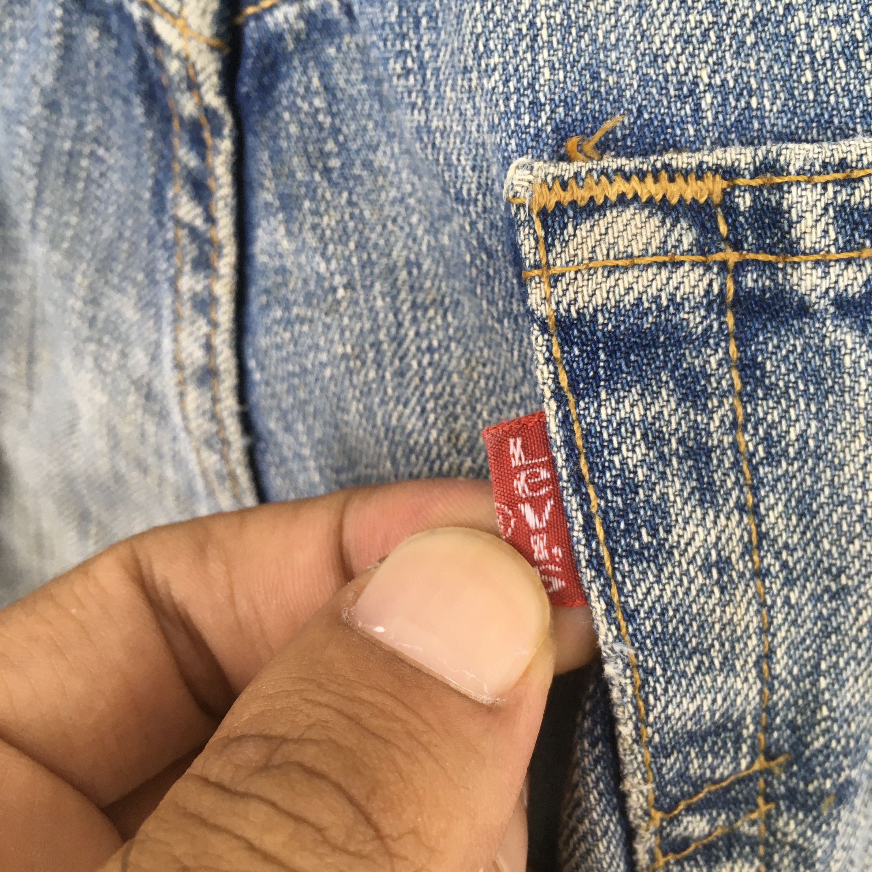 Levi's Size 30x31 Vintage 1990s Levi's 501 Faded Bluse Jeans S572 Size US 30 / EU 46 - 11 Thumbnail