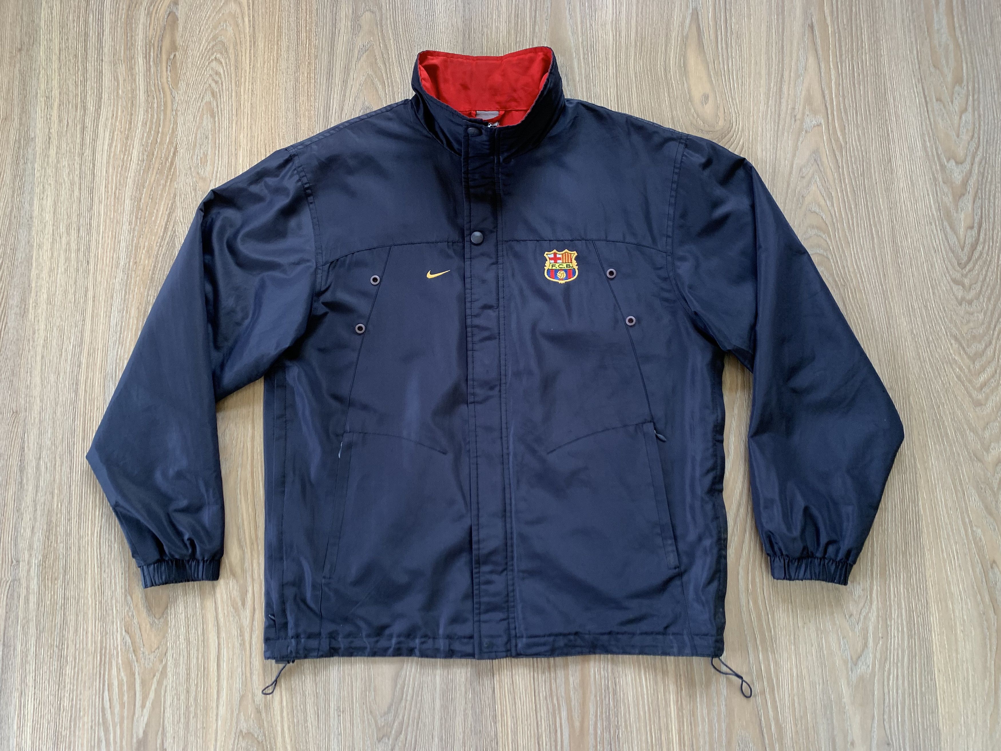 Nike × Vintage Vintage Nike FC Barcelona Light Jacket Size US M / EU 48-50 / 2 - 2 Thumbnail