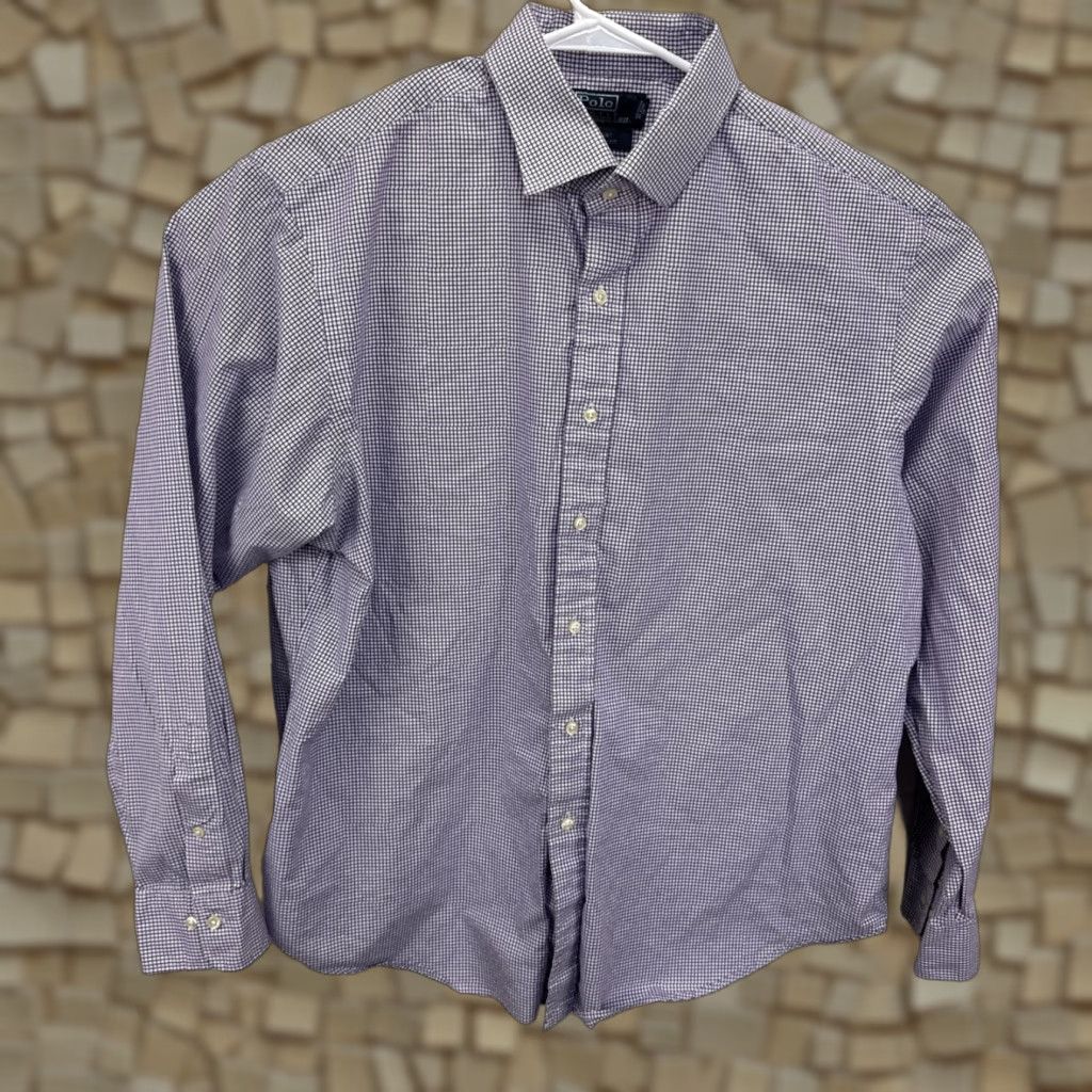 Polo Ralph Lauren Polo Ralph Lauren Dress Shirt Mens 18 36/37 Checkered Regent Classic Fit Long Sleeve Button-Down Collared Multicolor Size 48R - 1 Thumbnail