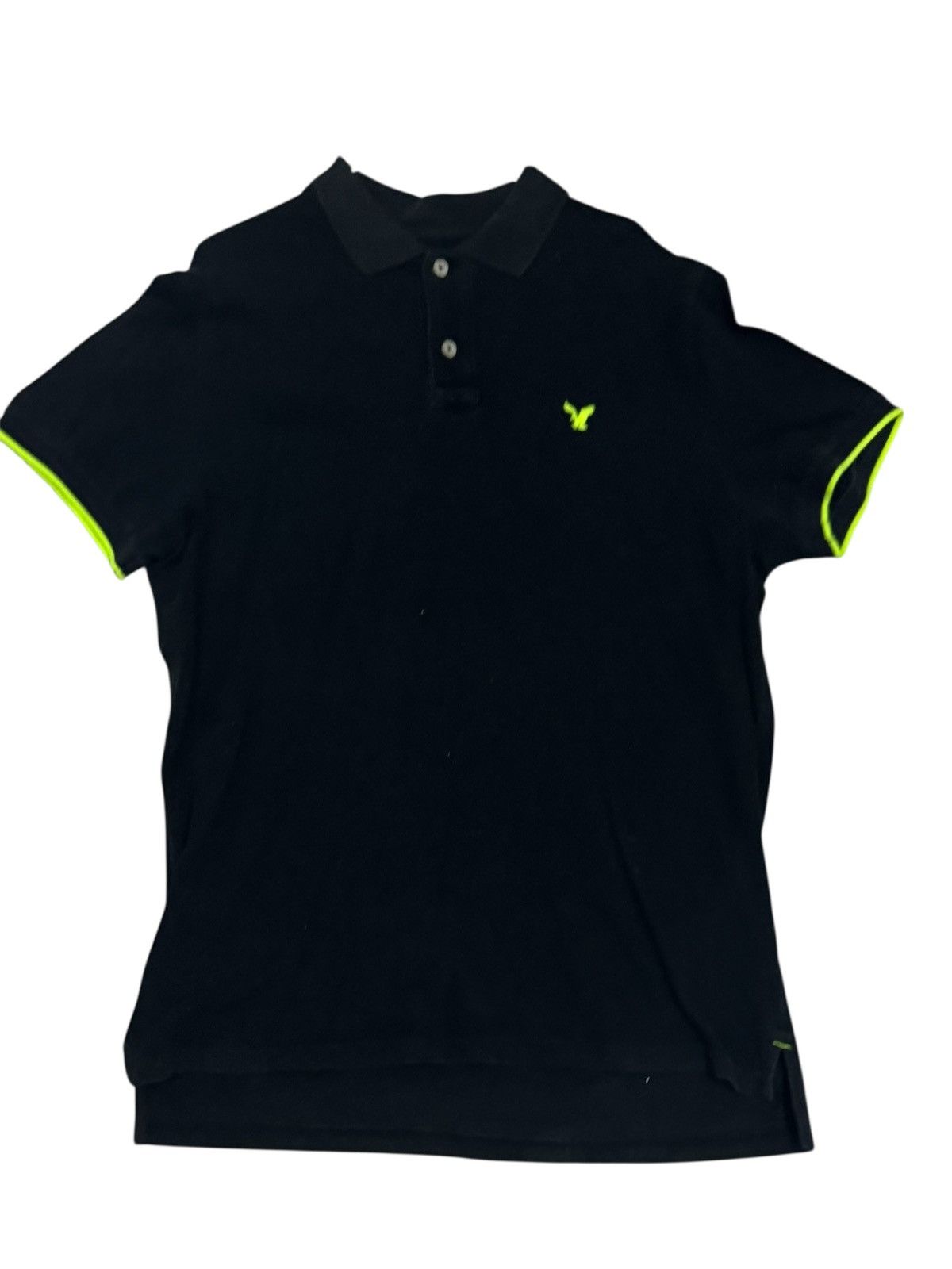 American Eagle Outfitters black with green american eagle polo Size US L / EU 52-54 / 3 - 1 Thumbnail