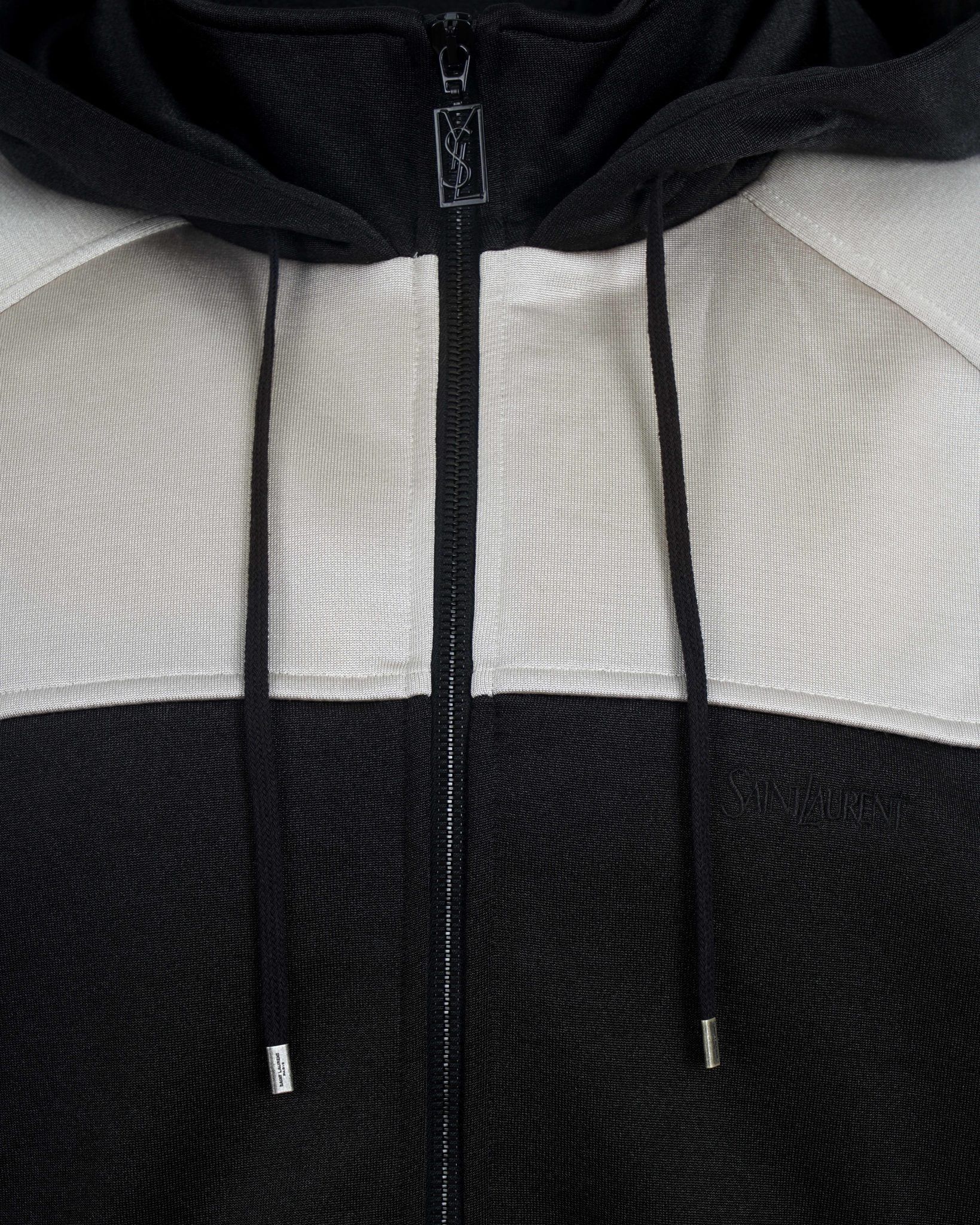 Saint Laurent Paris o1bcso1str1124 Zip Up Hoodie in Black Size US XL / EU 56 / 4 - 3 Thumbnail
