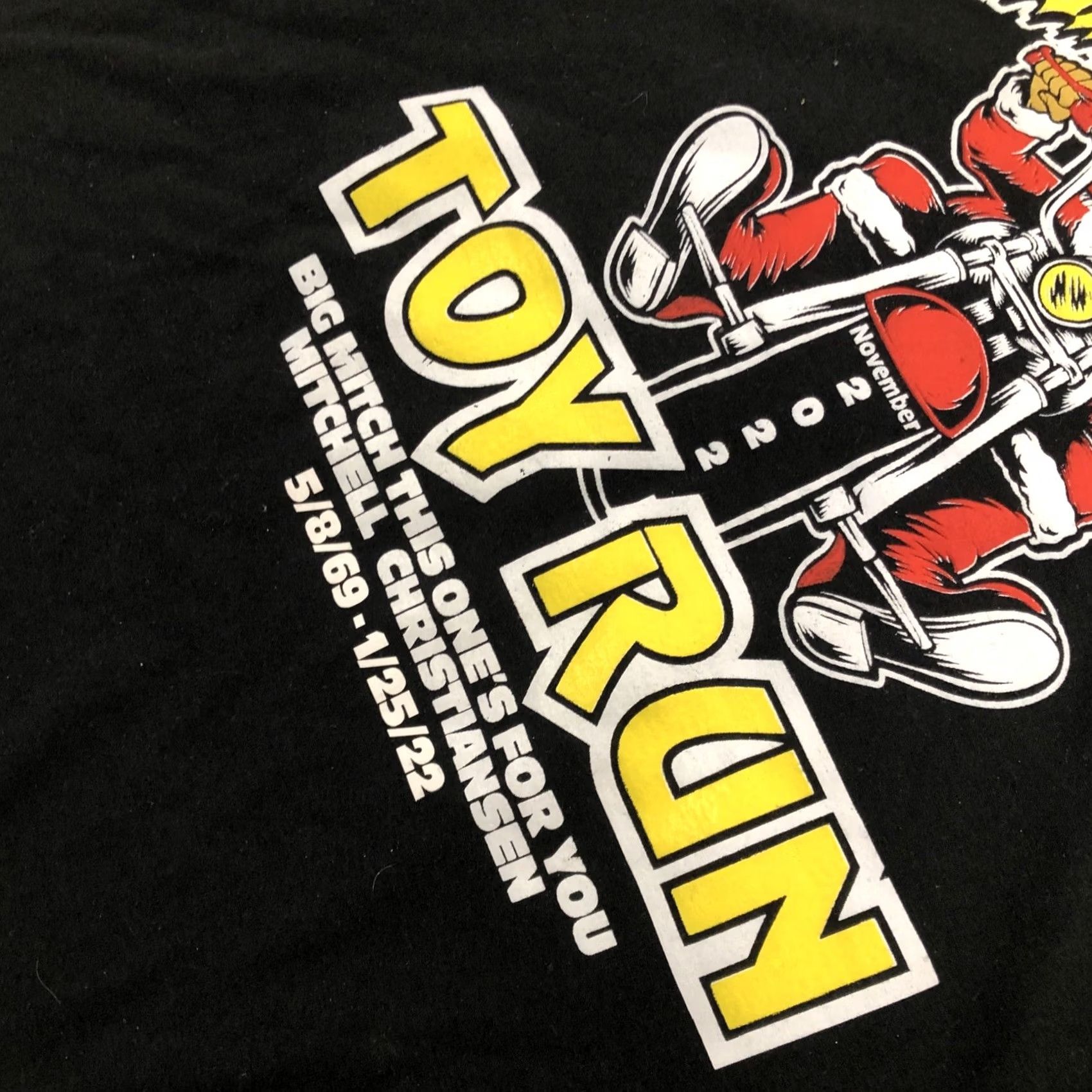 Port & Company VINTAGE Santa Claus Motorcycle T-Shirt Steelhorse Strangers of NC Toy Run 2022 XL Black Men Graphic Tee 2000s Size US XL / EU 56 / 4 - 5 Thumbnail