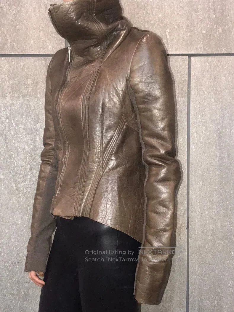 Rick Owens Rick Owens Leather Knit Jacket. Size US M / EU 48-50 / 2 - 1 Thumbnail
