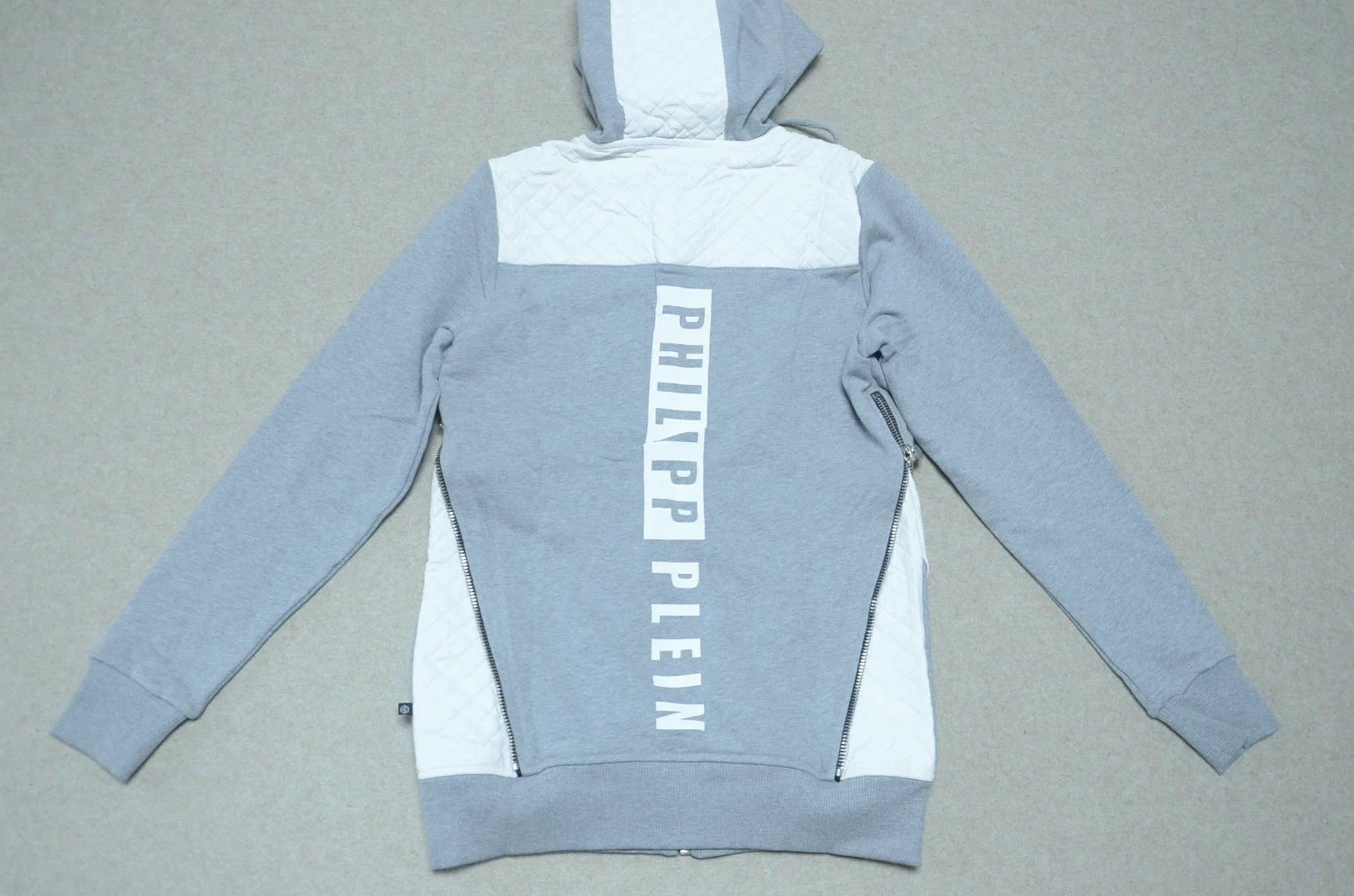 Philipp Plein Philipp Plein PP side zip leather panel hoodie Size US M / EU 48-50 / 2 - 7 Thumbnail