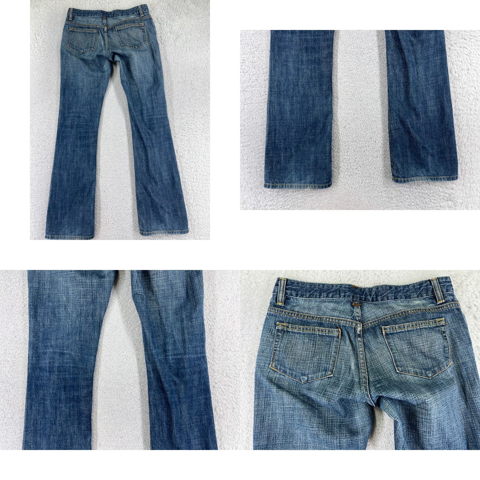 Denime FRX Jeans Womens 27 Blue Denim Bootcut Flared Low Rise 25x30 READ Size 27" / US 4 / IT 40 - 9 Thumbnail