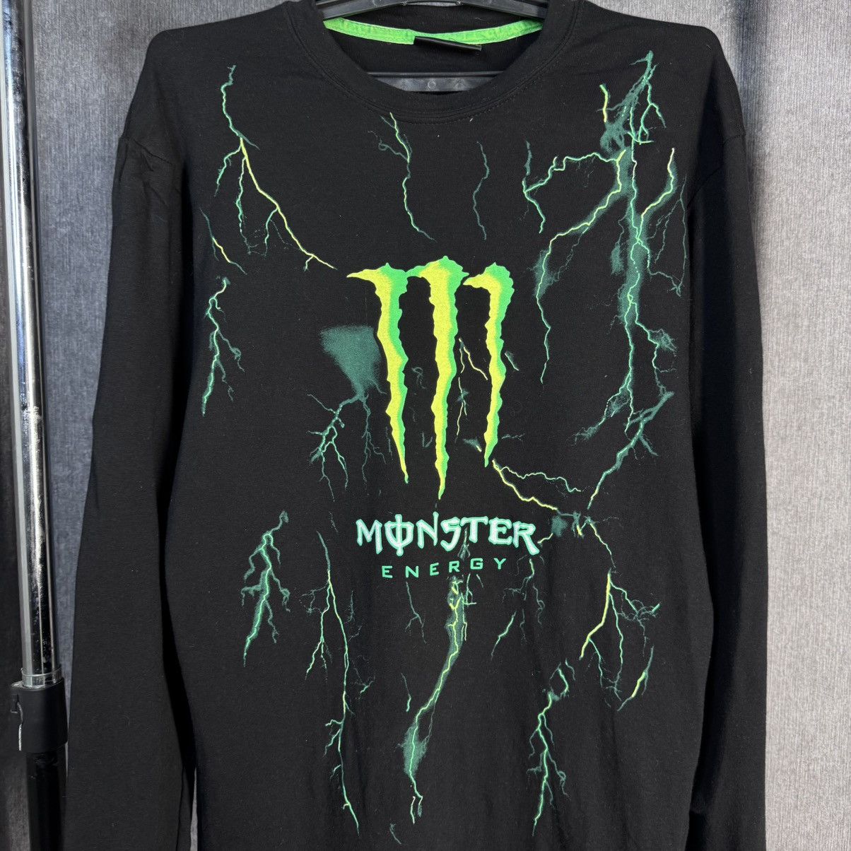 Fox Racing Vintage Monster Energy big logo long sleeve Y2K racing Size US XL / EU 56 / 4 - 3 Thumbnail