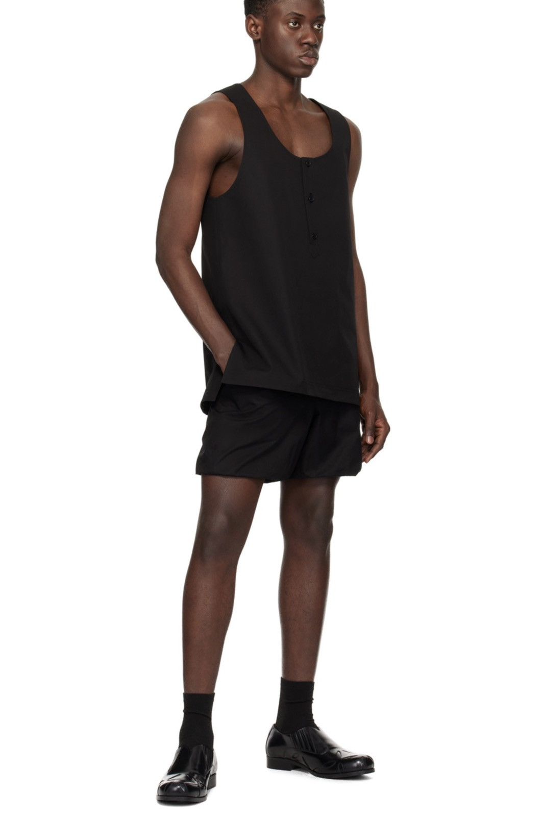 WE11DONE WE11DONE Black Tank Top Size US L / EU 52-54 / 3 - 8 Thumbnail