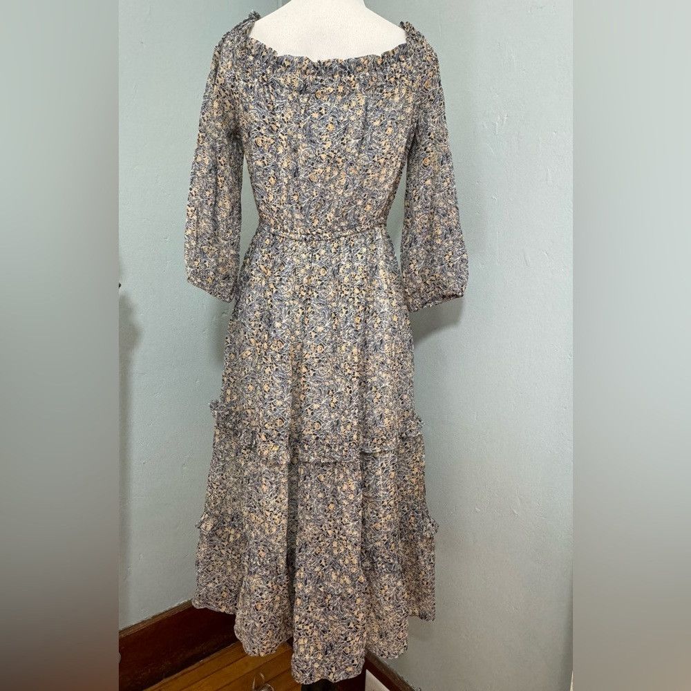 Anthropologie Anthropologie Kira Off-The-Shoulder Prairie Dress Size XS / US 0-2 / IT 36-38 - 4 Thumbnail