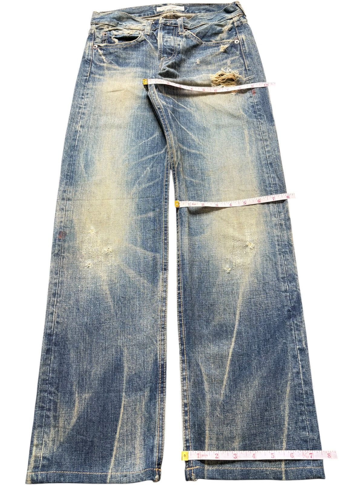 Edwin Vintage Domingo Mud Wash Distressed Jeans Size 27" / US 4 / IT 40 - 8 Thumbnail