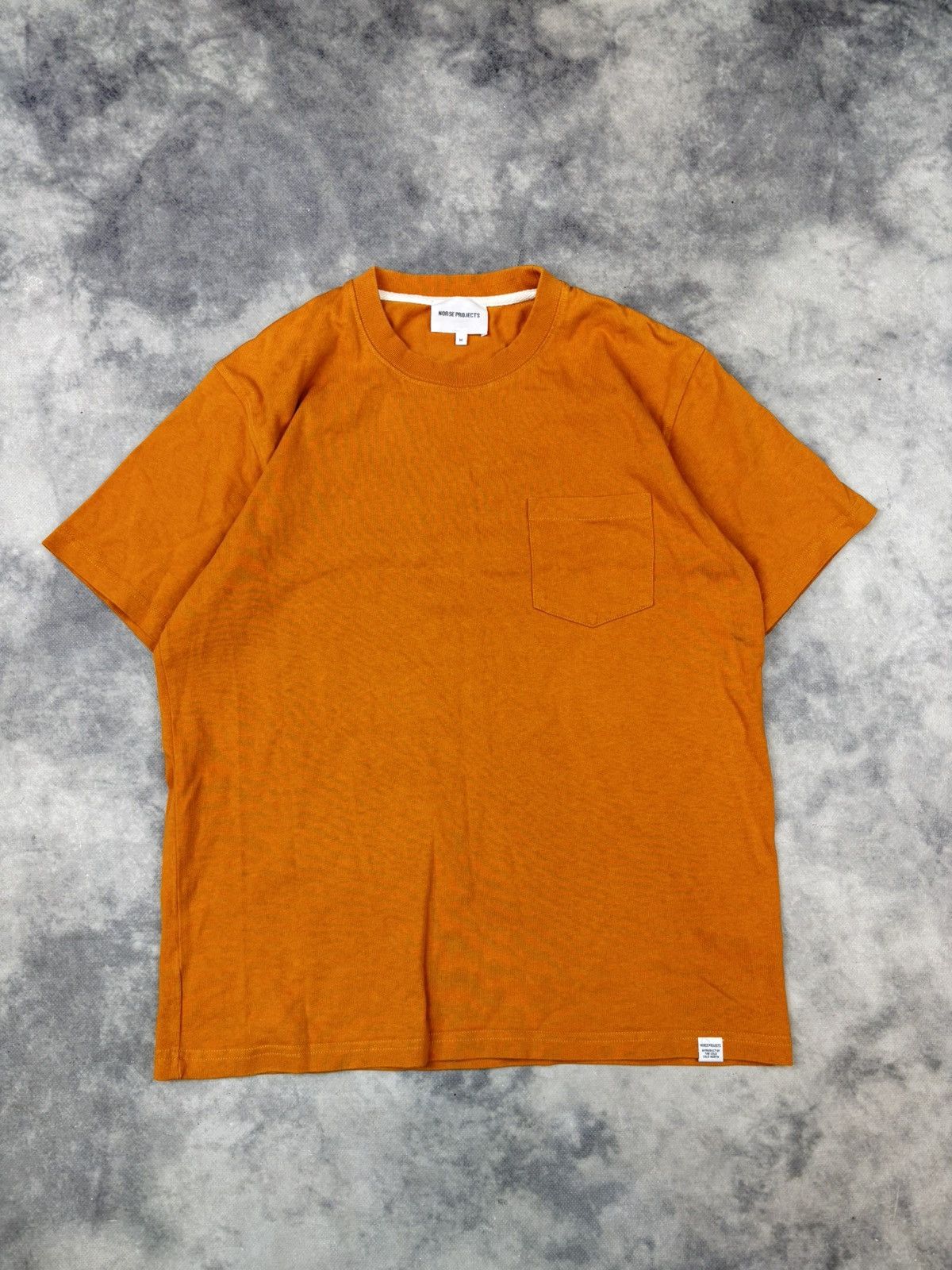 Japanese Brand × Norse Projects Norse Projects T shirt Basic Pocket Designer Quality Orange Size US M / EU 48-50 / 2 - 1 Thumbnail