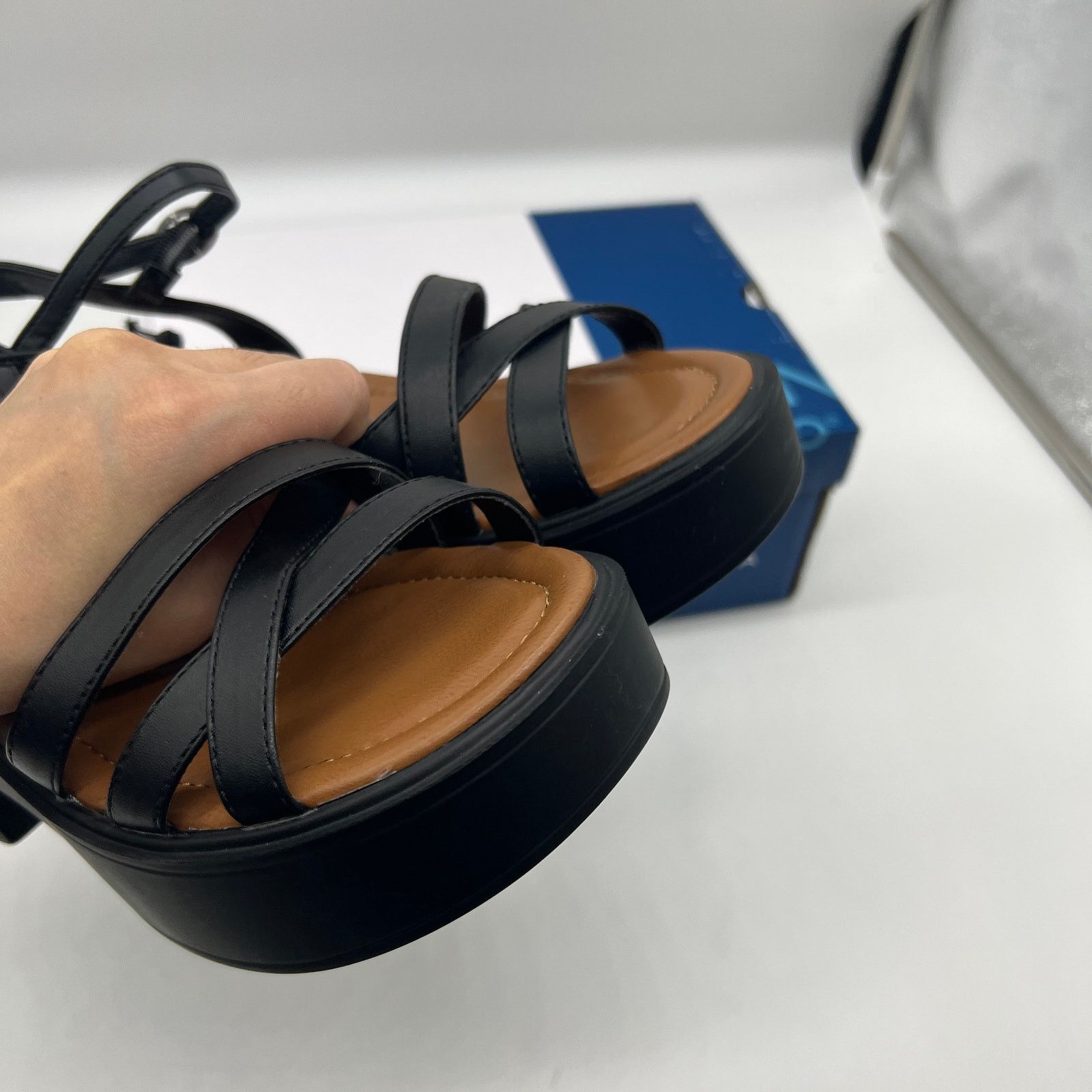 Other Arizona Jean Co Womens Elrose Heeled Sandals Black Color Size US 8 / IT 38 - 8 Thumbnail