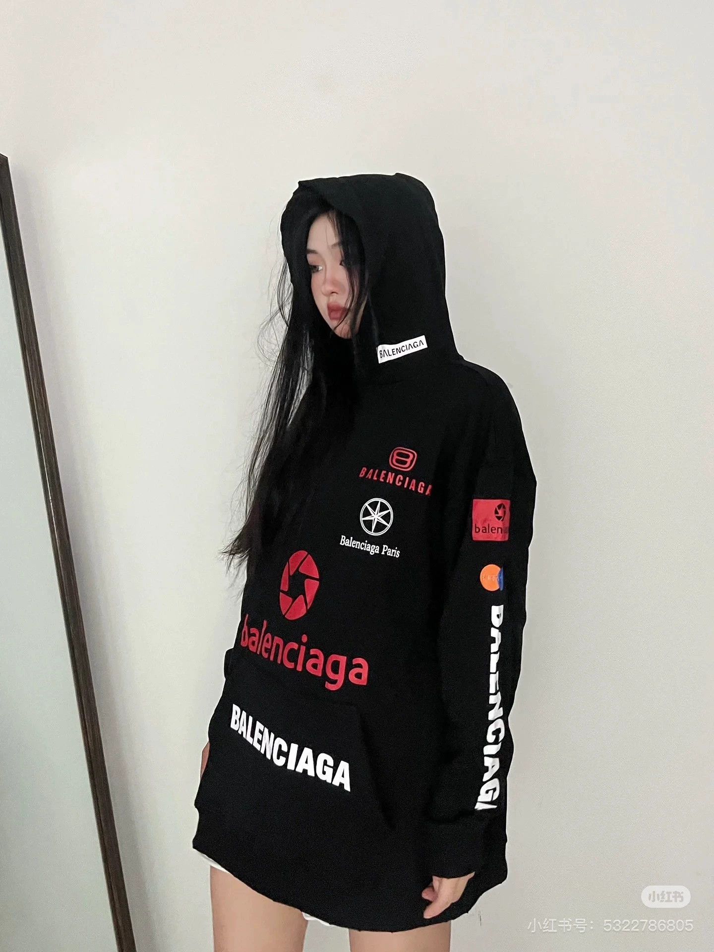 Balenciaga Balenciaga Racing Hoodie in Black Color Size US L / EU 52-54 / 3 - 7 Thumbnail