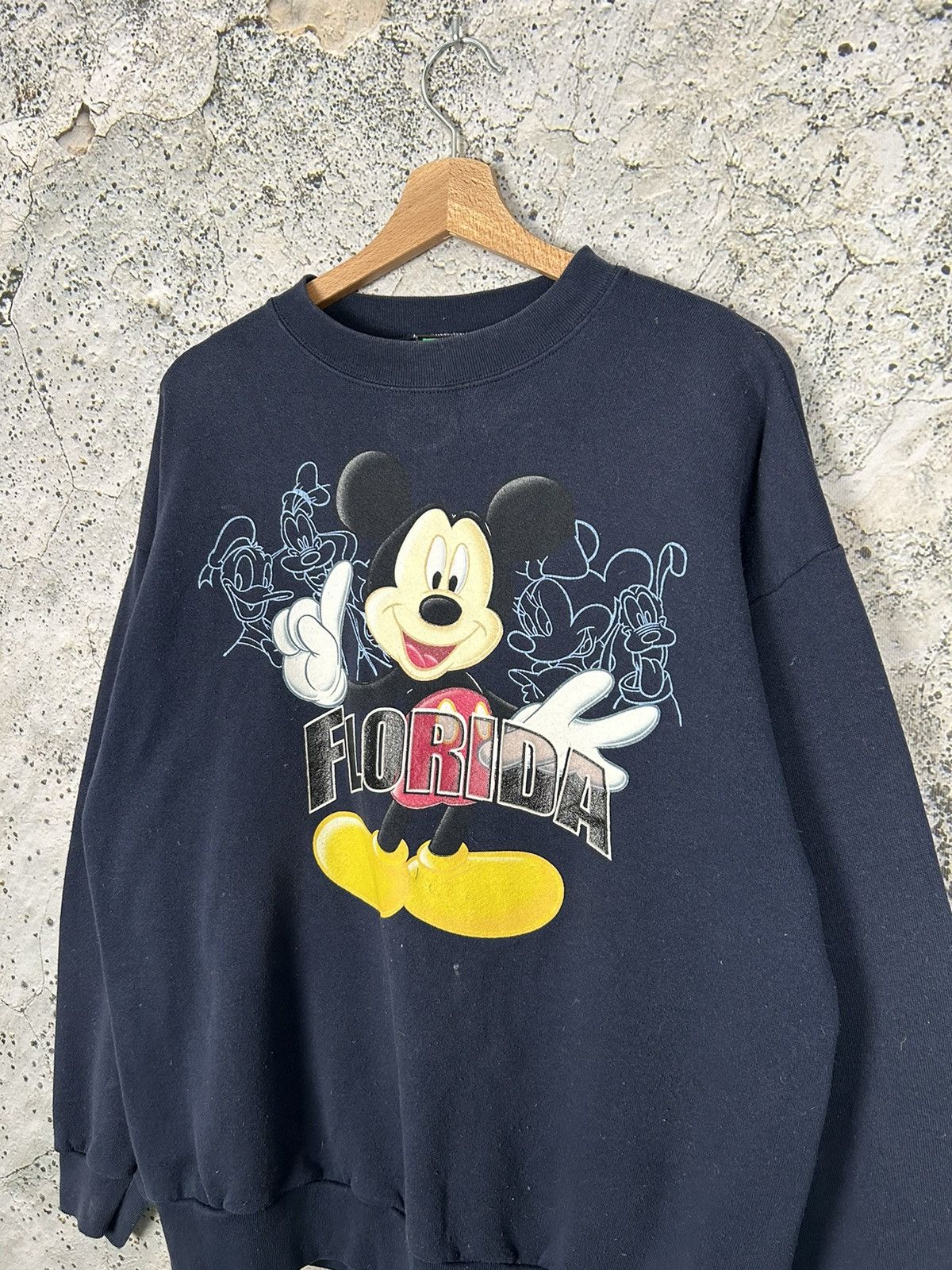 Disney Vintage Mickey Mouse Disney Florida Crewneck Boxy 90s Size US L / EU 52-54 / 3 - 2 Thumbnail