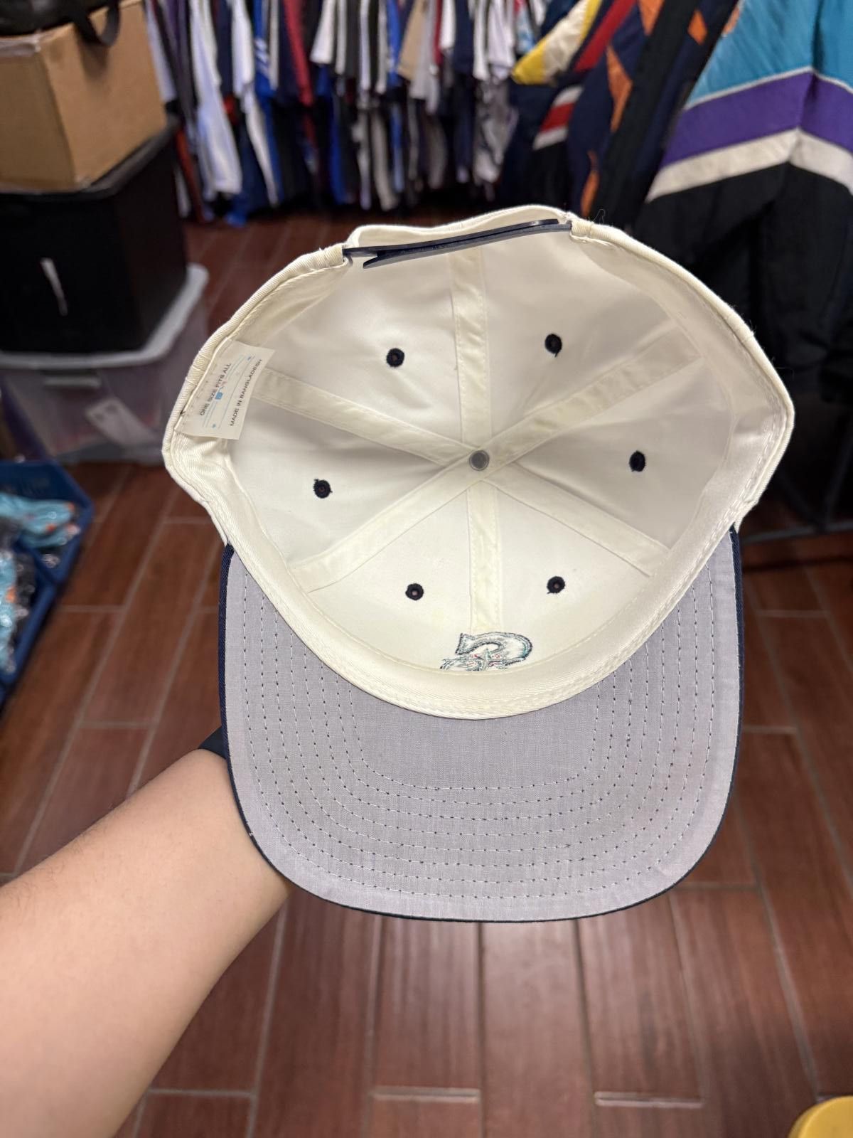 MLB 90s Vintage Seattle Mariners Snapback Hat Size ONE SIZE - 8 Thumbnail