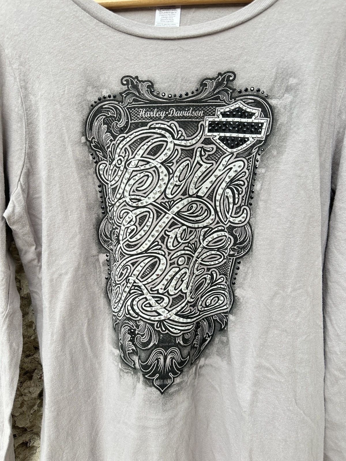 Affliction × Harley Davidson × Vintage Vintage Harley Davidson longsleeve tee t-shirt Size US L / EU 52-54 / 3 - 2 Thumbnail