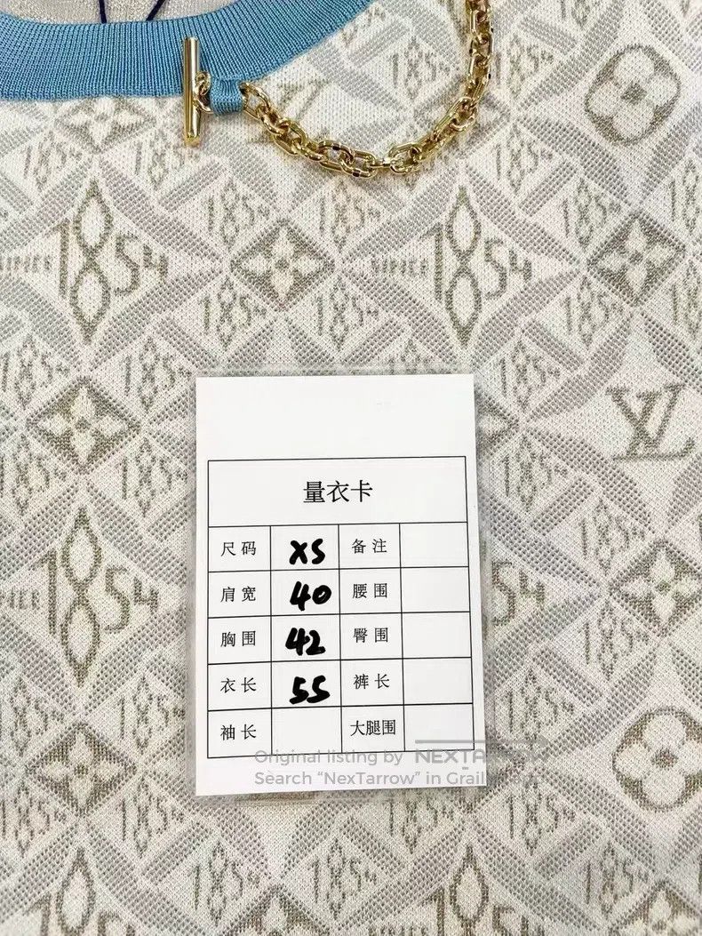 Louis Vuitton Louis Vuitton Old-print knit short sleeves Size XS / US 0-2 / IT 36-38 - 8 Thumbnail