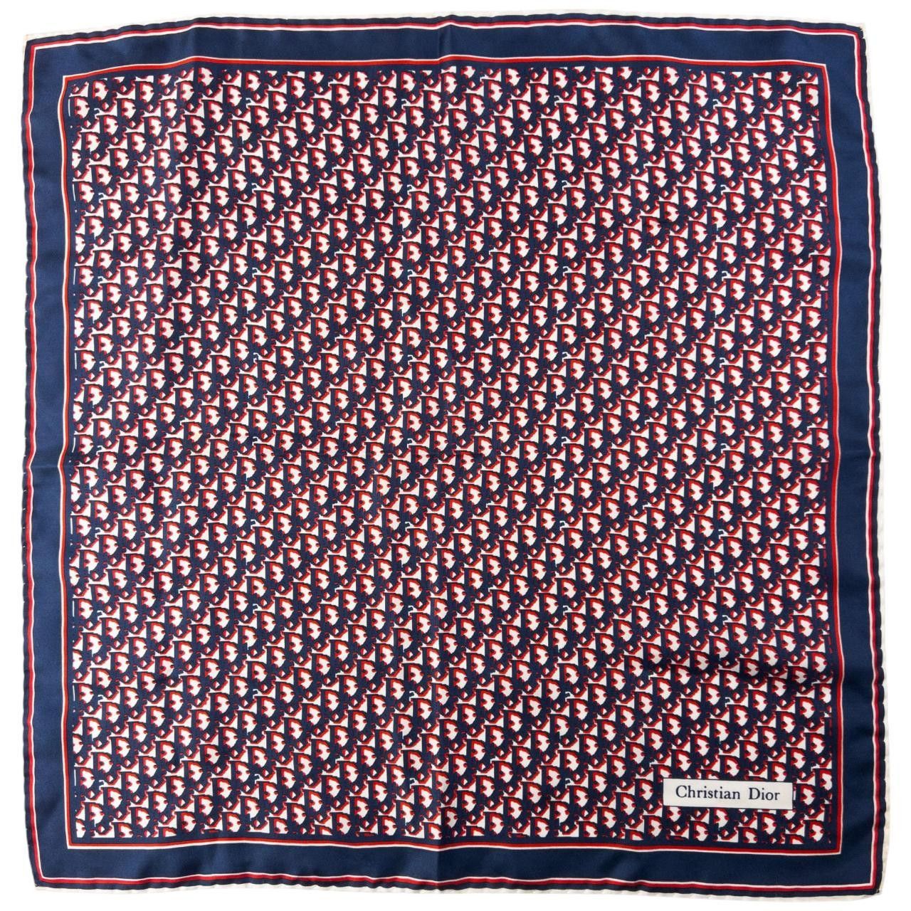 Dior Vintage Dior Monogram Silk Scarf Size ONE SIZE - 1 Thumbnail