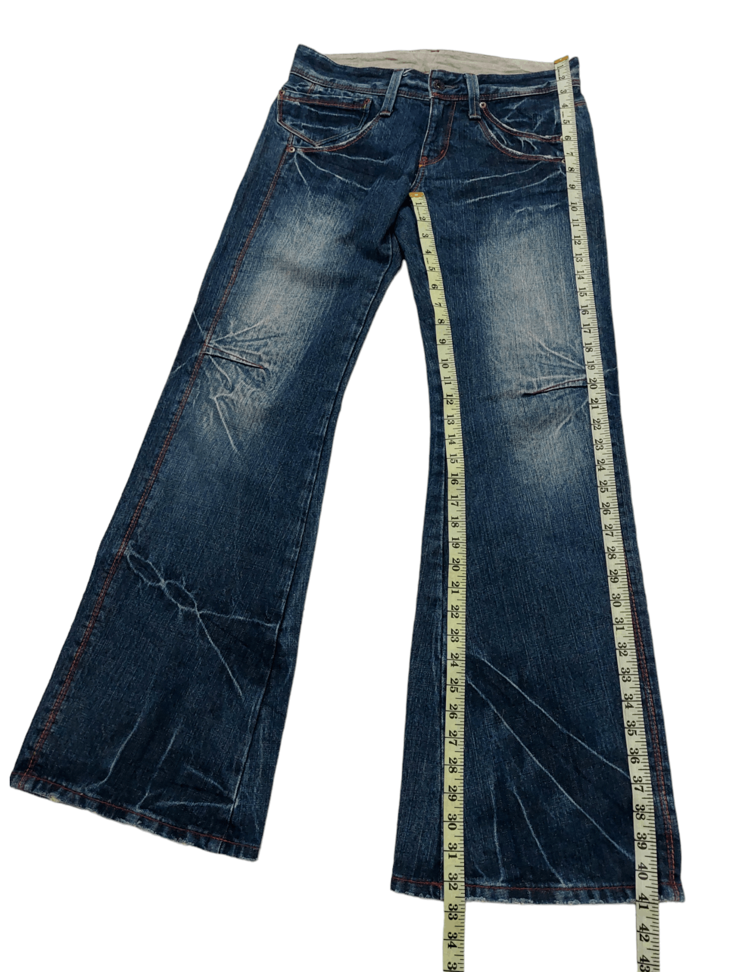 Japanese Brand × Vintage SUPER FLARE💥 Et Boite Japanese Wide Leg Flare Denim Size US 32 / EU 48 - 22 Thumbnail