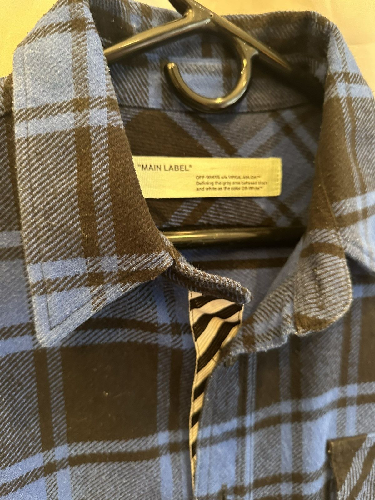 Off-White Off-White Plaid Shirt Size US L / EU 52-54 / 3 - 5 Thumbnail