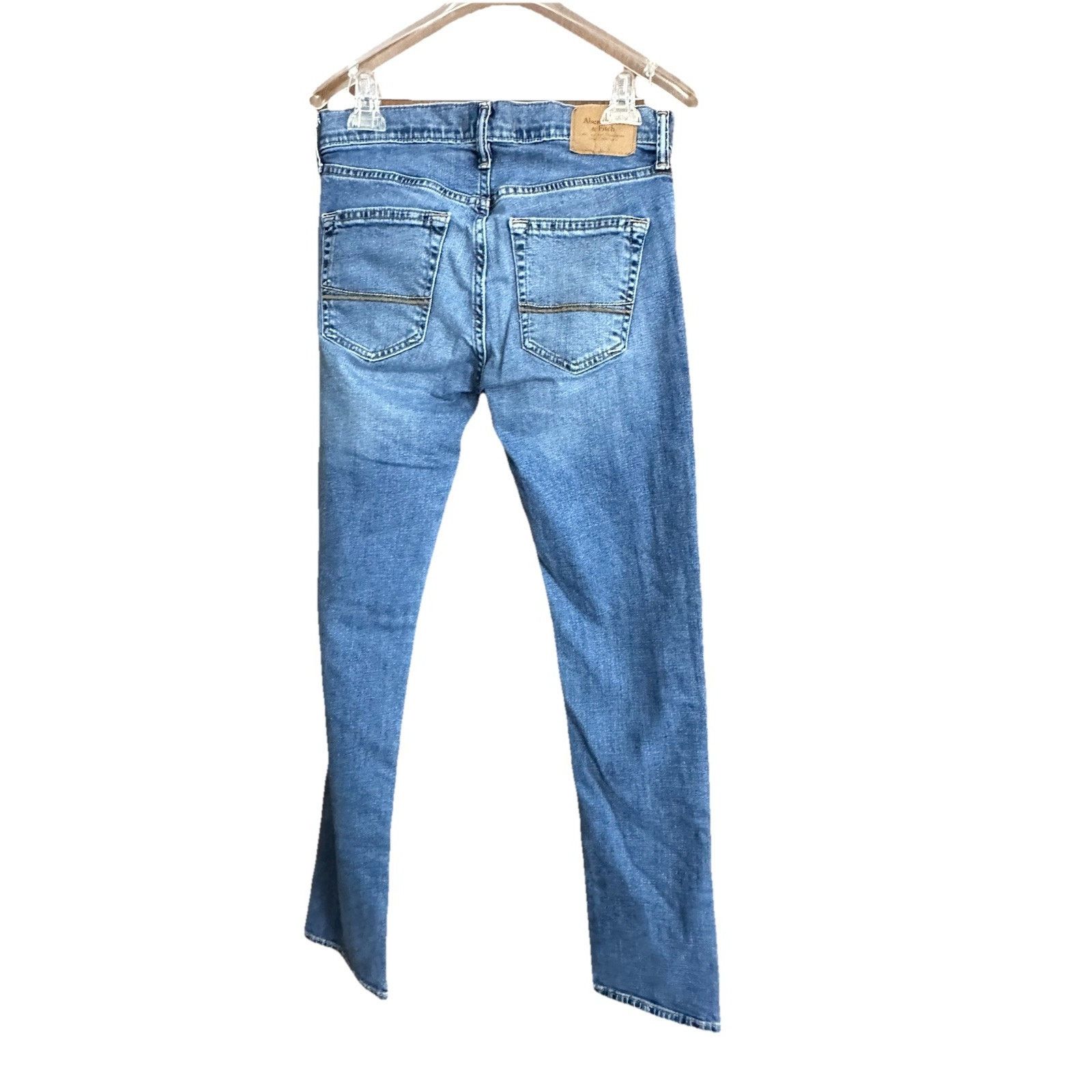 Abercrombie & Fitch Abercrombie Fitch Jeans Mens 29x32 Blue Denim slim straight Size US 29 - 2 Thumbnail