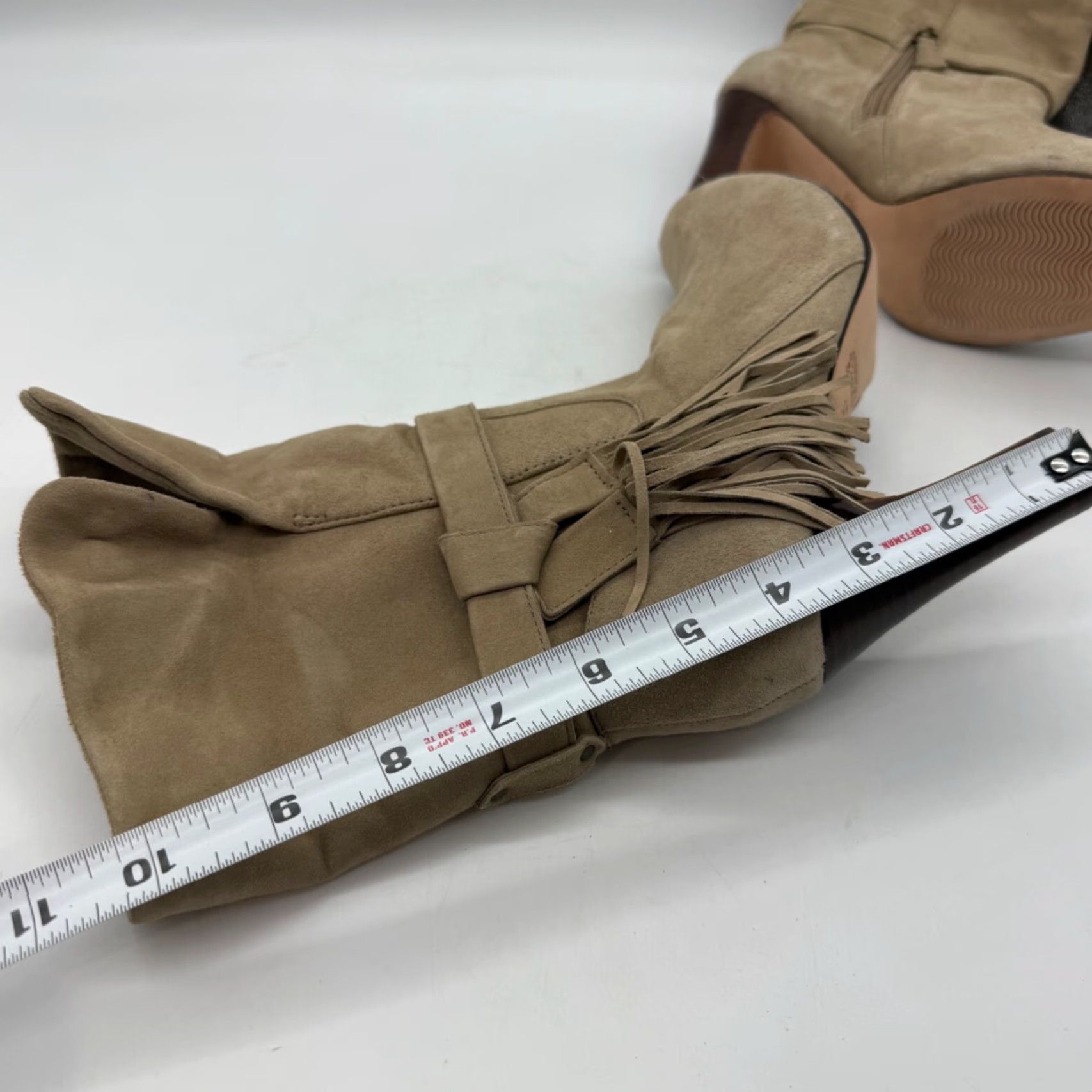 Johnston & Murphy Johnston & Murphy Womens Suede Boots Size 7.5 Brown Tassel Bootie Size US 8 / IT 38 - 3 Thumbnail
