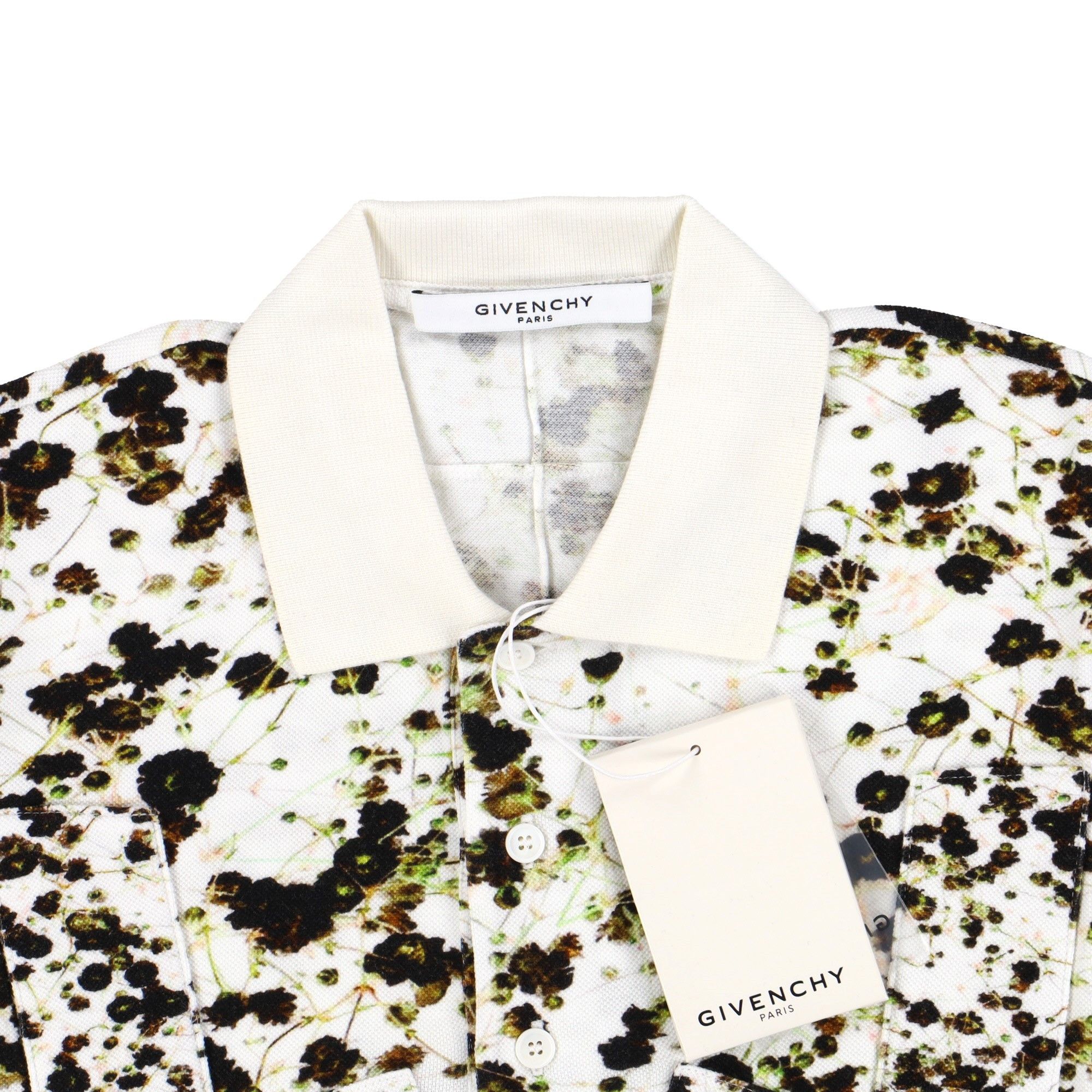 Givenchy White Runway Banded Baby's Breath Oversized Polo Size US XXS / EU 40 - 6 Thumbnail
