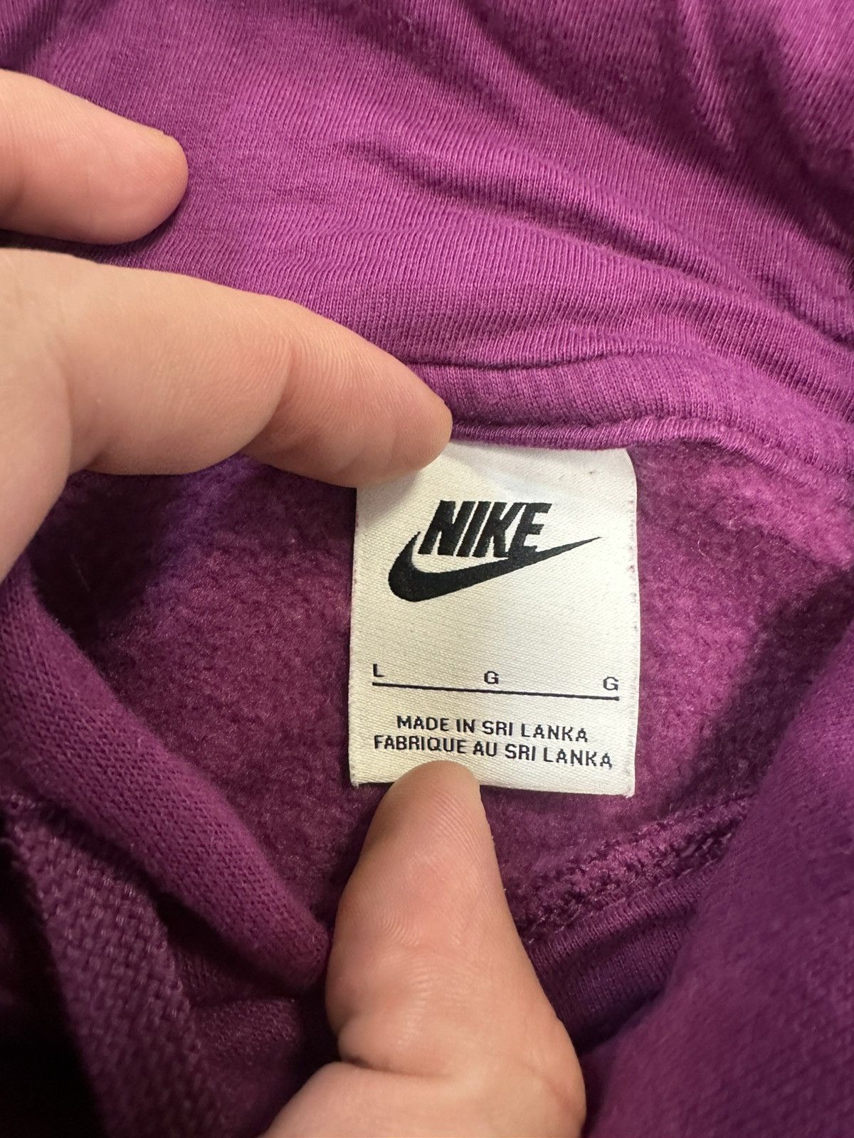 Nike Nike Custom Hoodie Vintage 90s Y2K Reworked Size US L / EU 52-54 / 3 - 6 Thumbnail