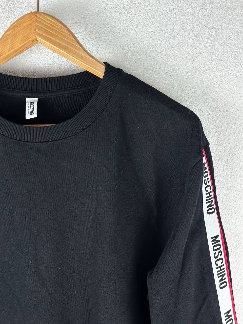Moschino Moschino Sweatshirt Mens Logo Tape Black Size L Size US L / EU 52-54 / 3 - 4 Thumbnail