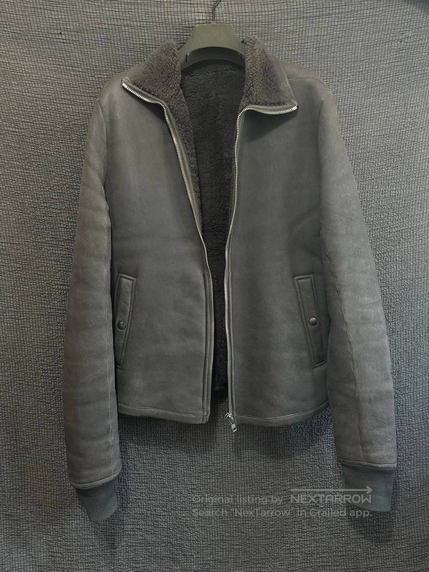 Rick Owens rick owens leather jacket with shearling collar. Size US M / EU 48-50 / 2 - 5 Thumbnail