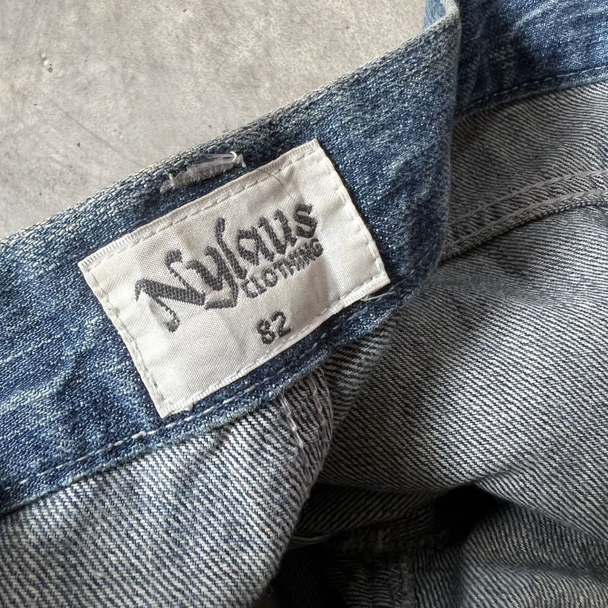 Tornado Mart 2000s Nylaus Tornado Mart Style Distressed Flare Jeans Size US 31 - 8 Thumbnail