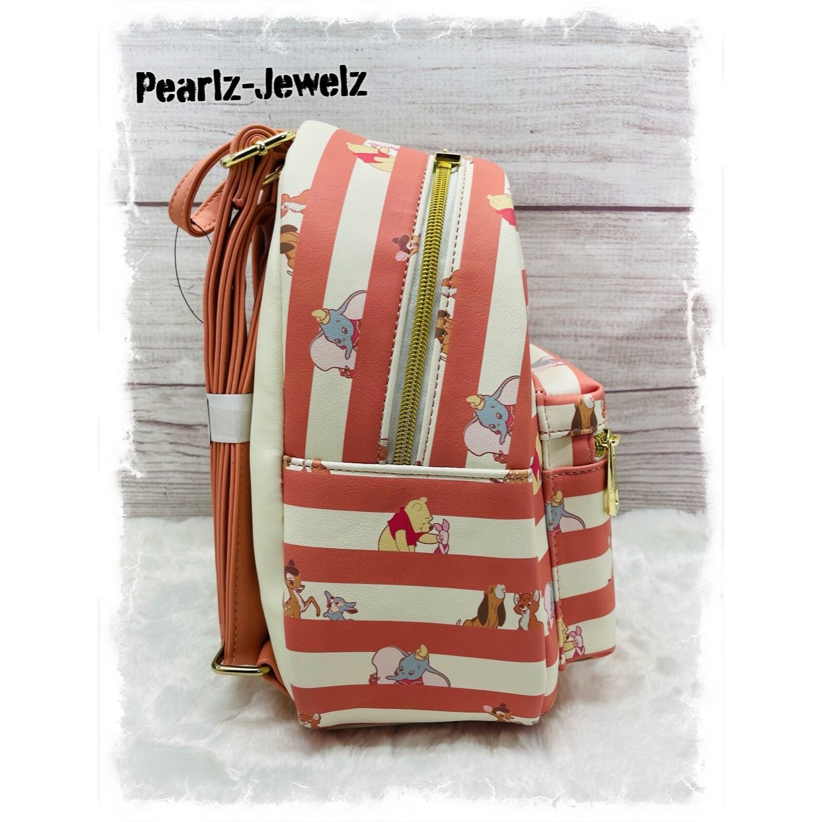 Disney Disney Best Friends Pink Stripe Pooh Dumbo Fox & Hound Bambi Size ONE SIZE - 2 Thumbnail