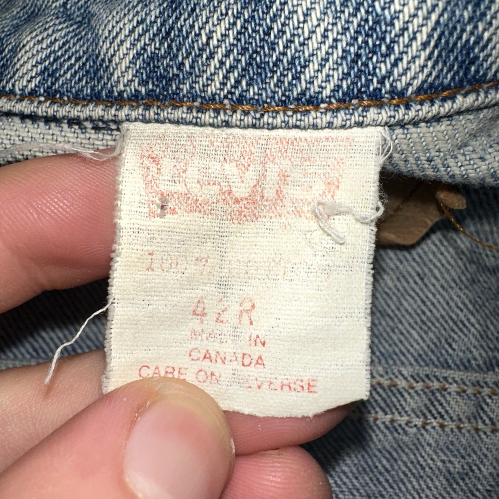 Levi's Levis VTG Denim Trucker Jean Jacket Medium Blue Wash 1980s 80s Size 42 Mens Jacket Size US 42 / EU 58 - 4 Thumbnail