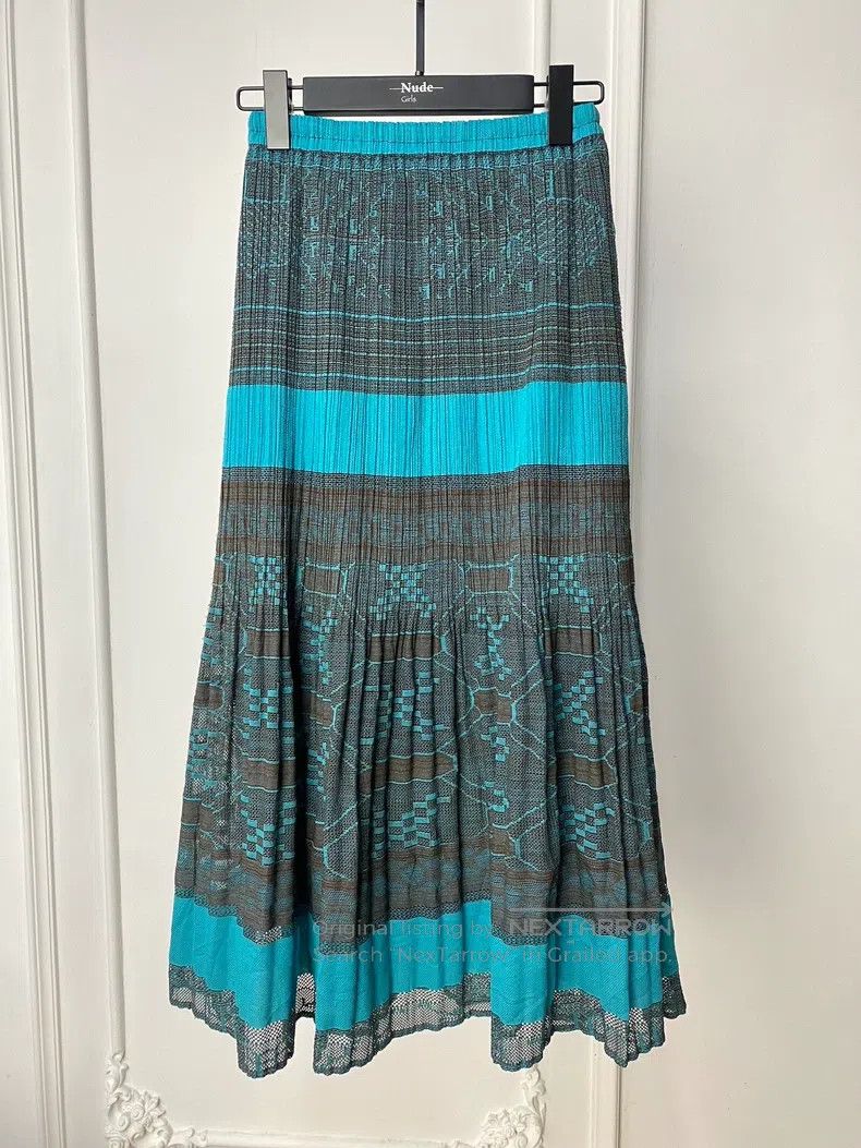 Issey Miyake Issey Miyake Patterned Midi Skirt Size 25" / US 0 / IT 36 - 1 Thumbnail