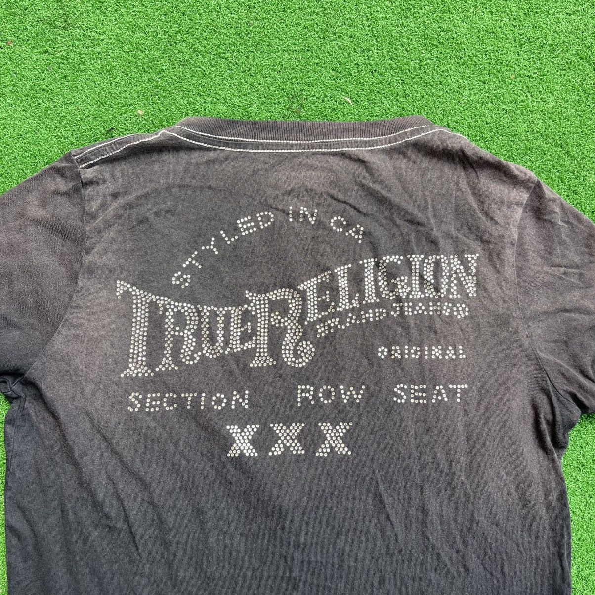 True Religion V-neck t-shirt distressed ombre effect. Size XS / US 0-2 / IT 36-38 - 4 Thumbnail