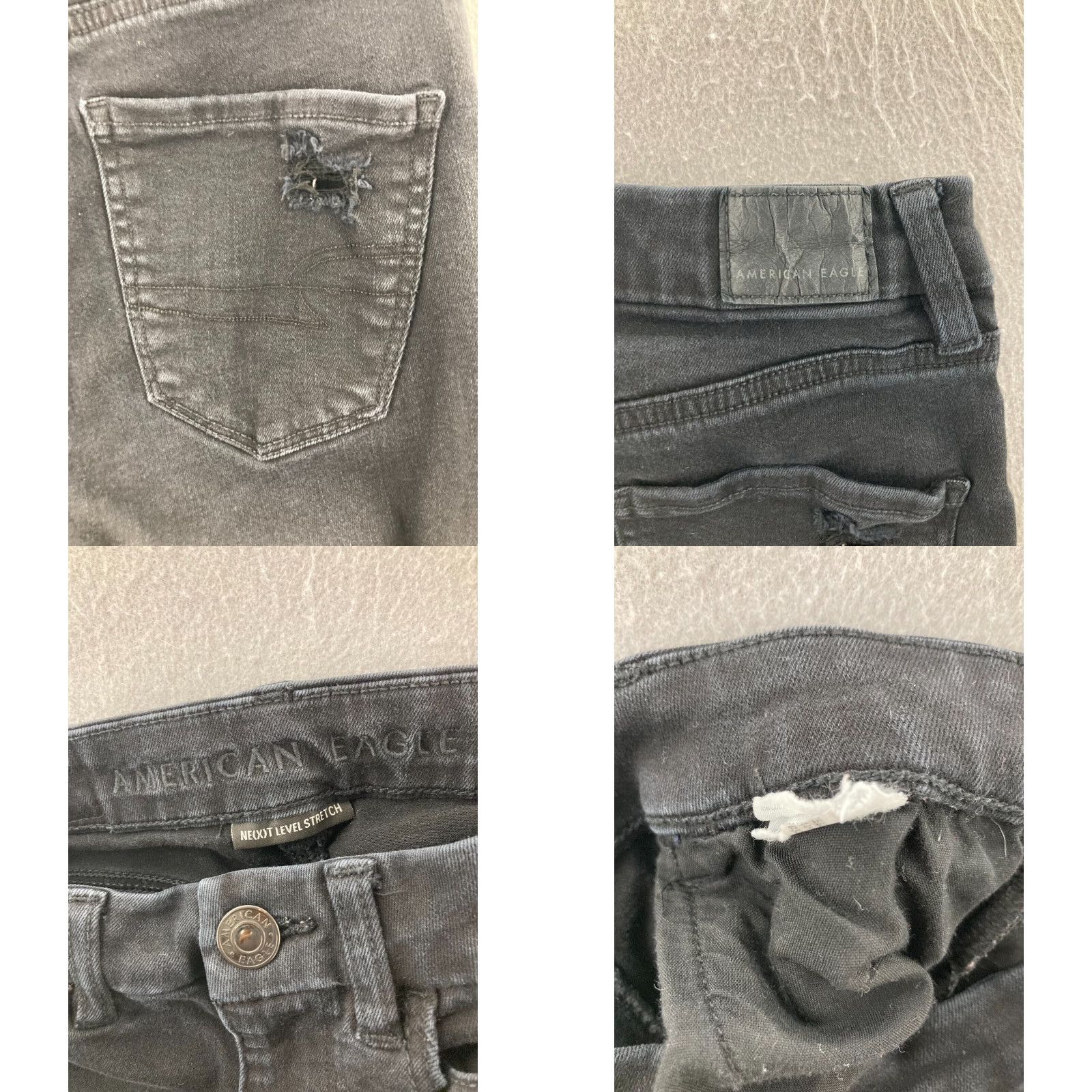 American Eagle Outfitters American Eagle Outfitters Jeans Womens 10 Black Distressed Curvy Hi Rise Jegging 24x26 Adult Regular Inseam See Photos Size 32" / US 10 / IT 46 - 8 Thumbnail