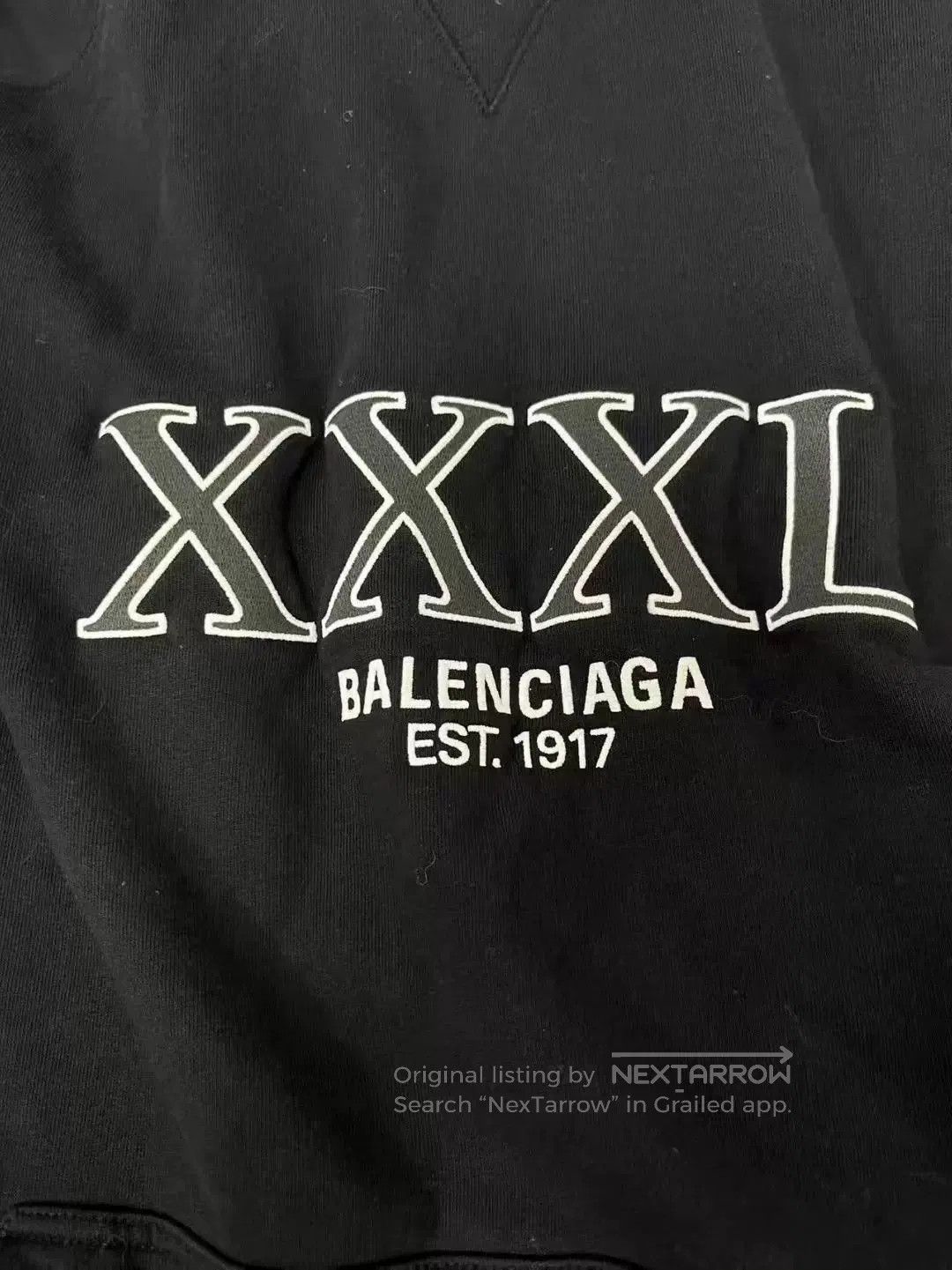 Balenciaga balenciaga black hooded sweatshirt with logo. Size US M / EU 48-50 / 2 - 2 Thumbnail
